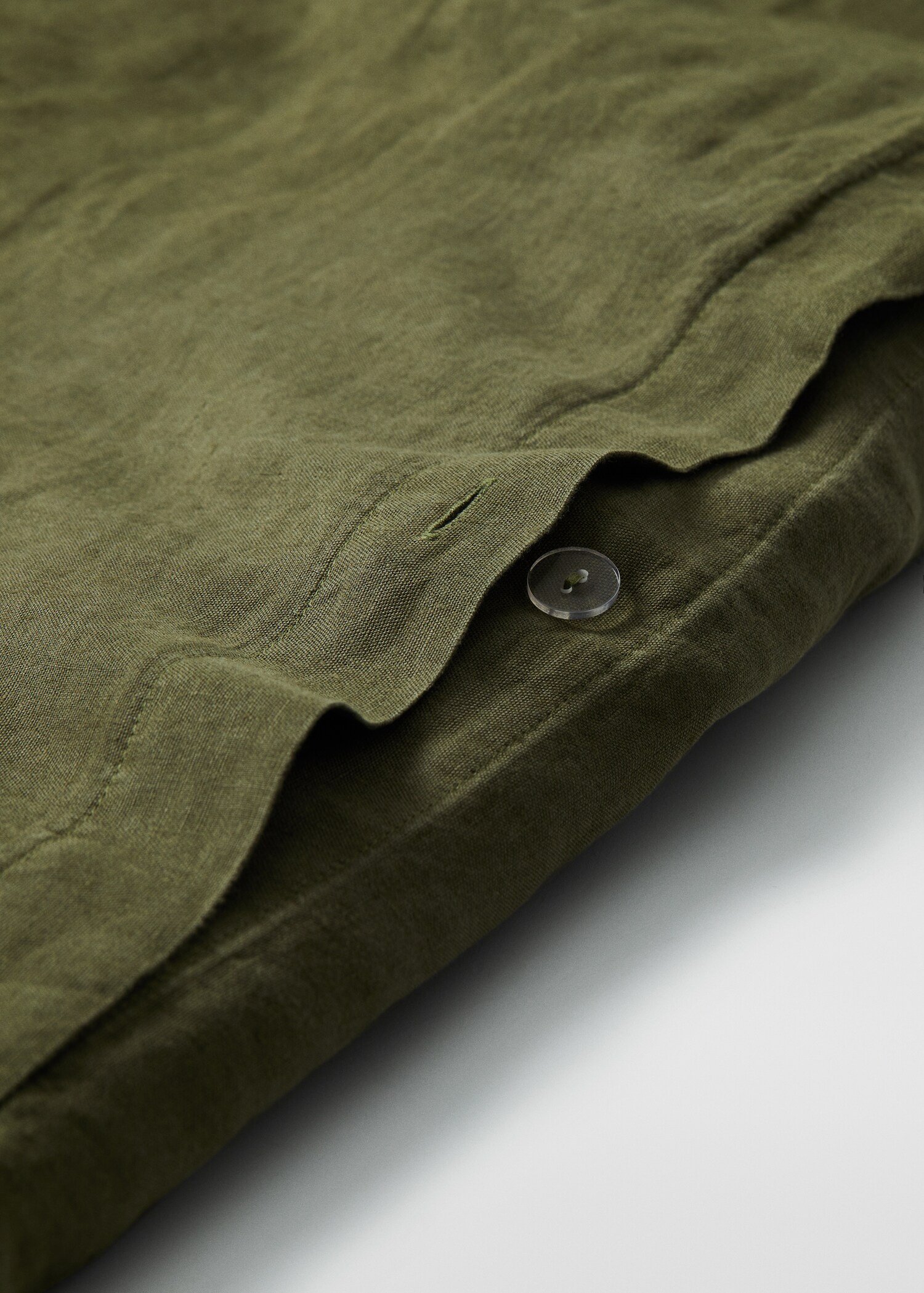 100% linen duvet cover for king bed - Medium plane