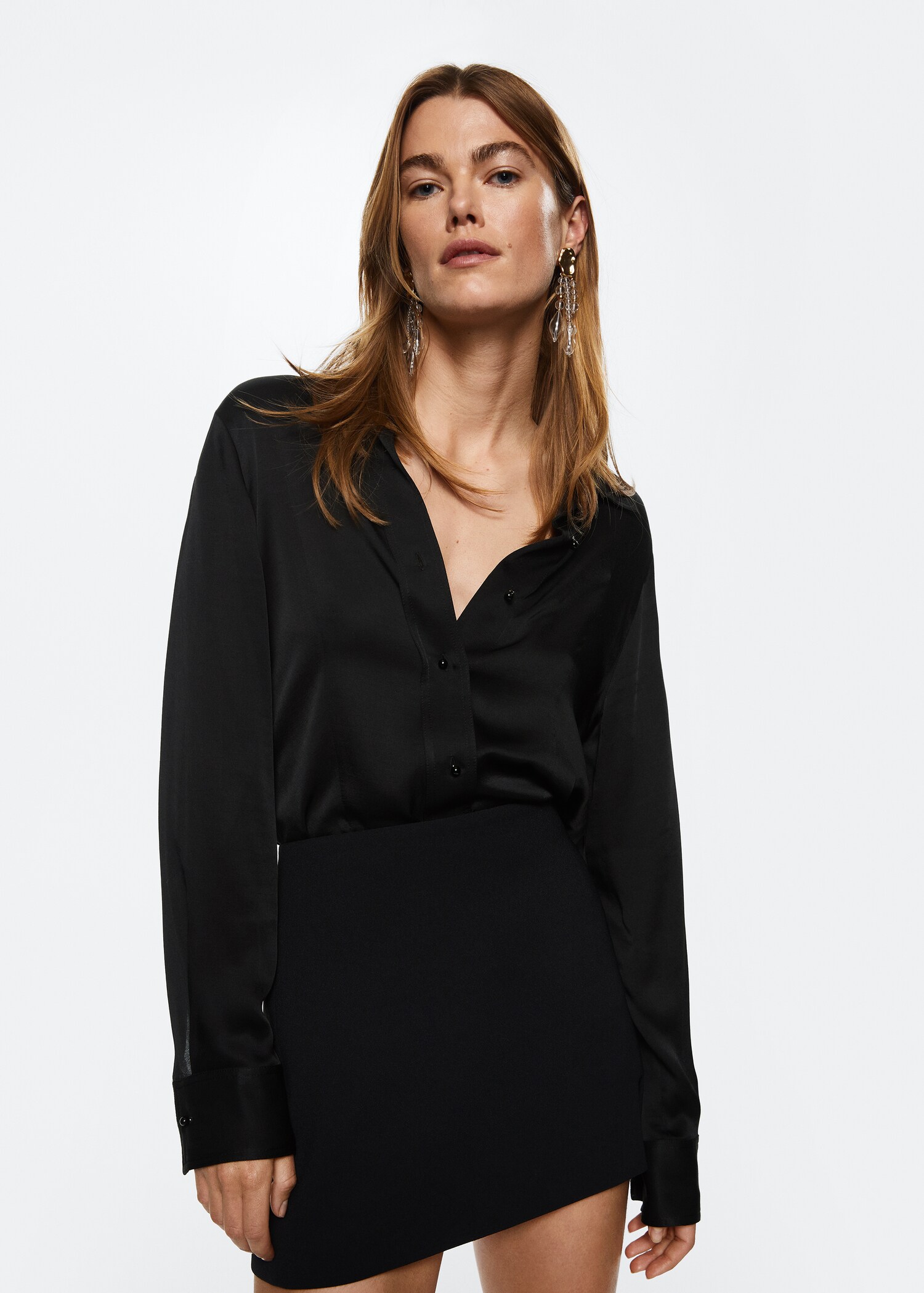 Slit hem skirt - Medium plane