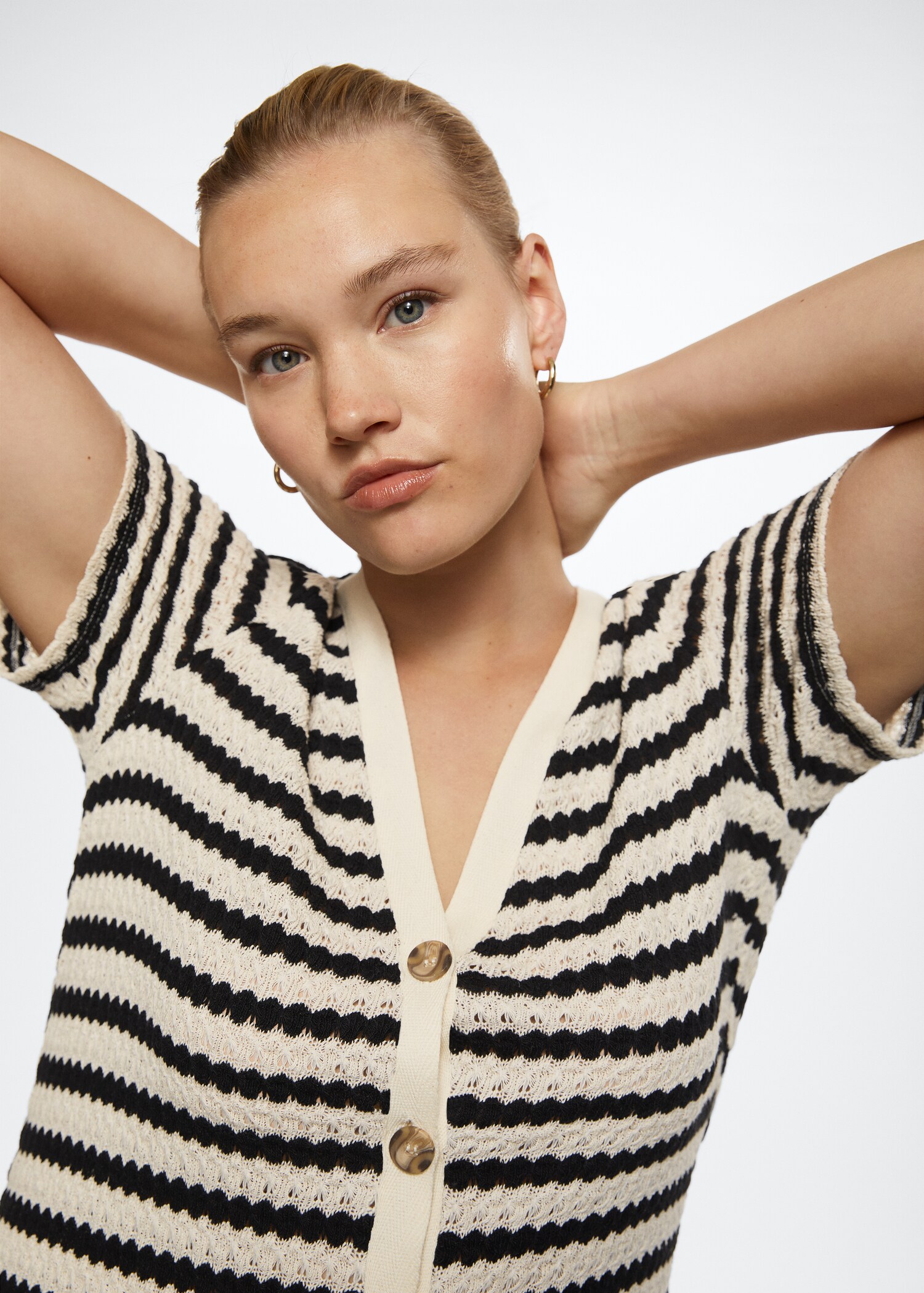 Striped jersey dress - Details of the article 4