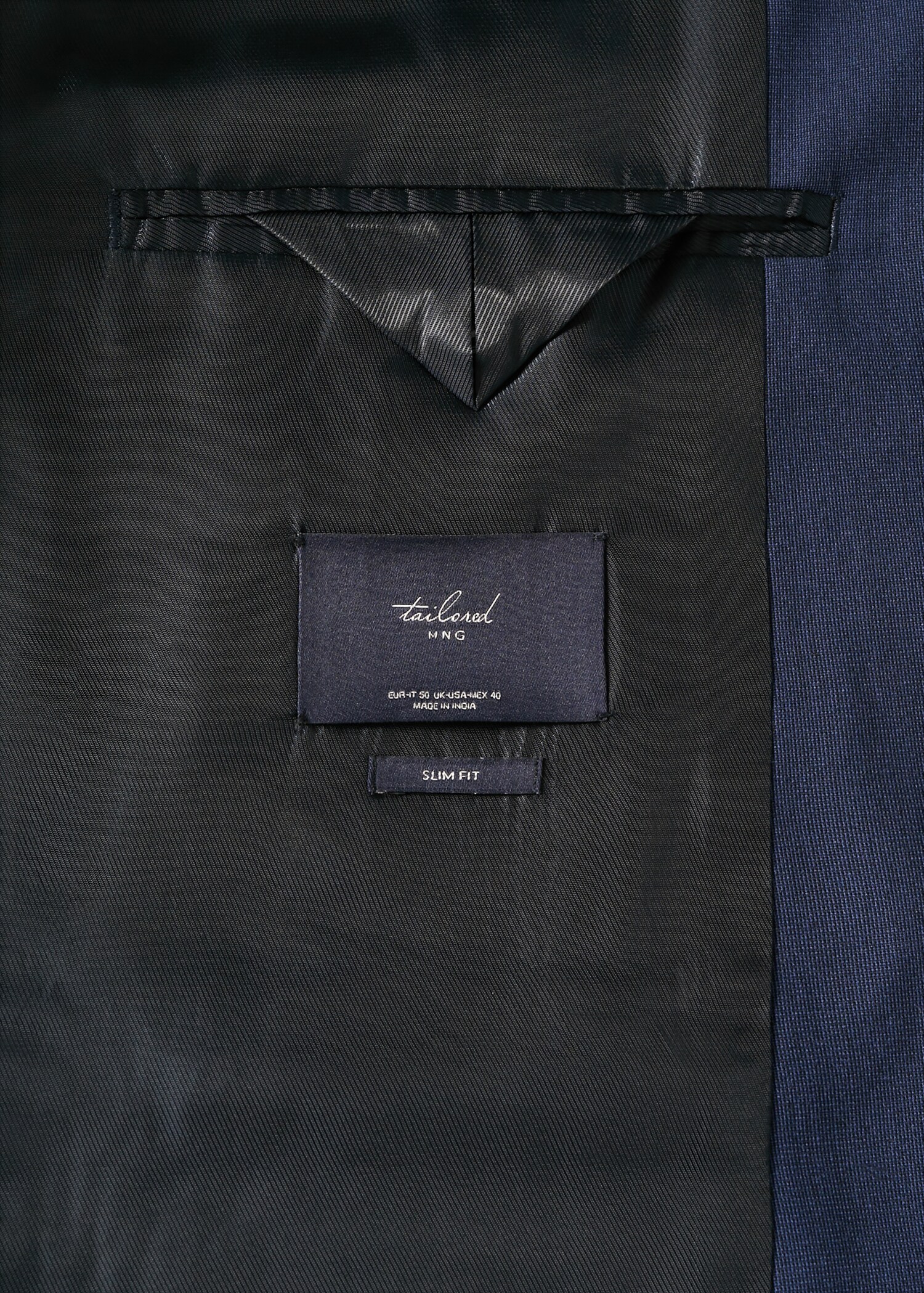 Slim fit microstructure suit blazer - Details of the article 8