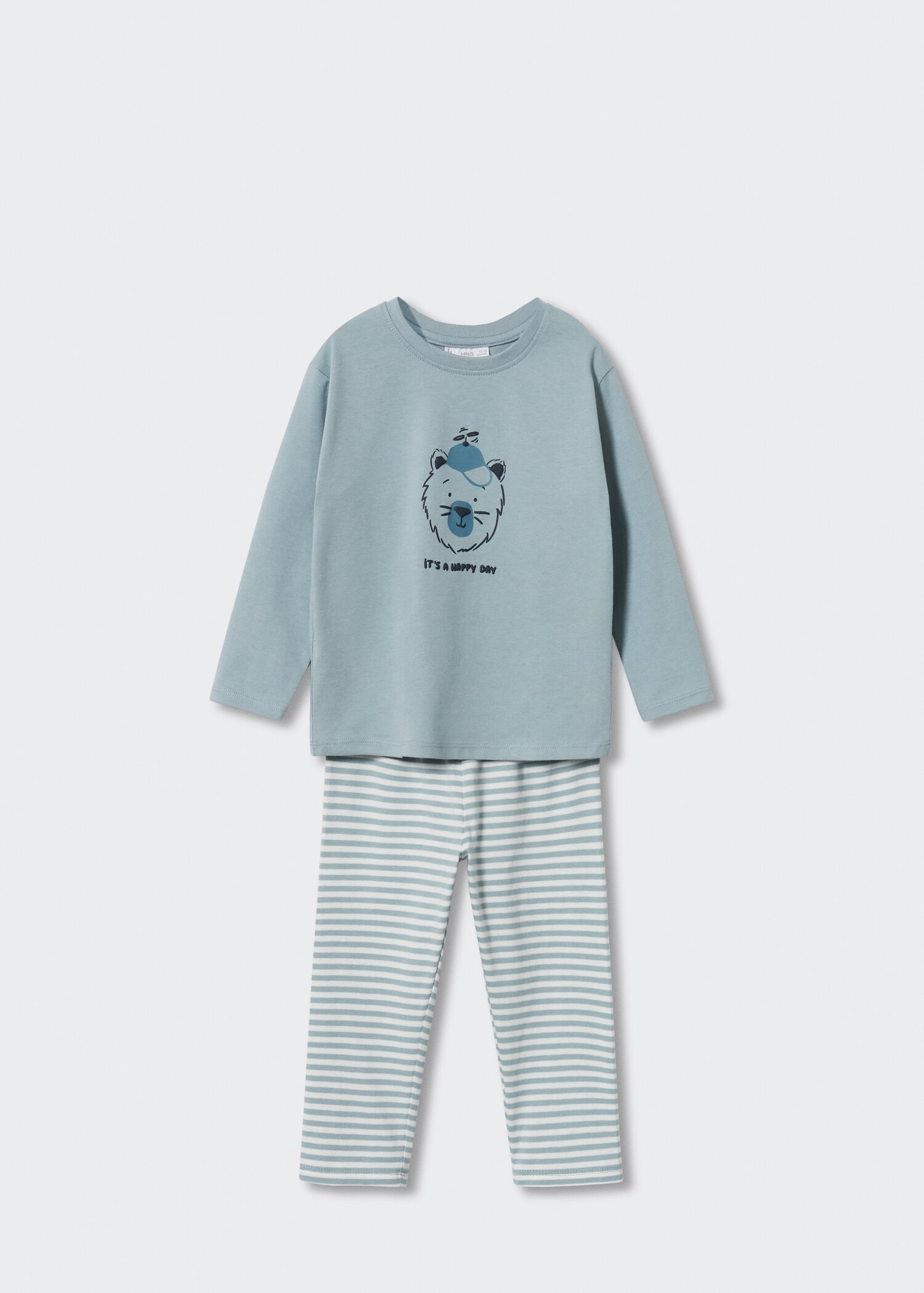 Langer, bedruckter Pyjama - Detail des Artikels 8