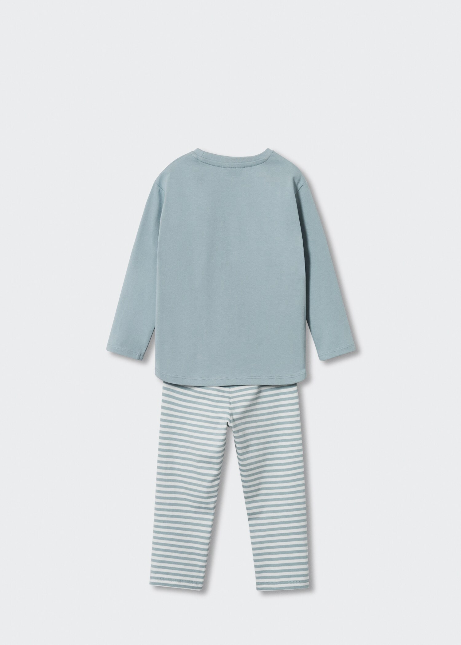 Langer, bedruckter Pyjama - Rückseite des Artikels