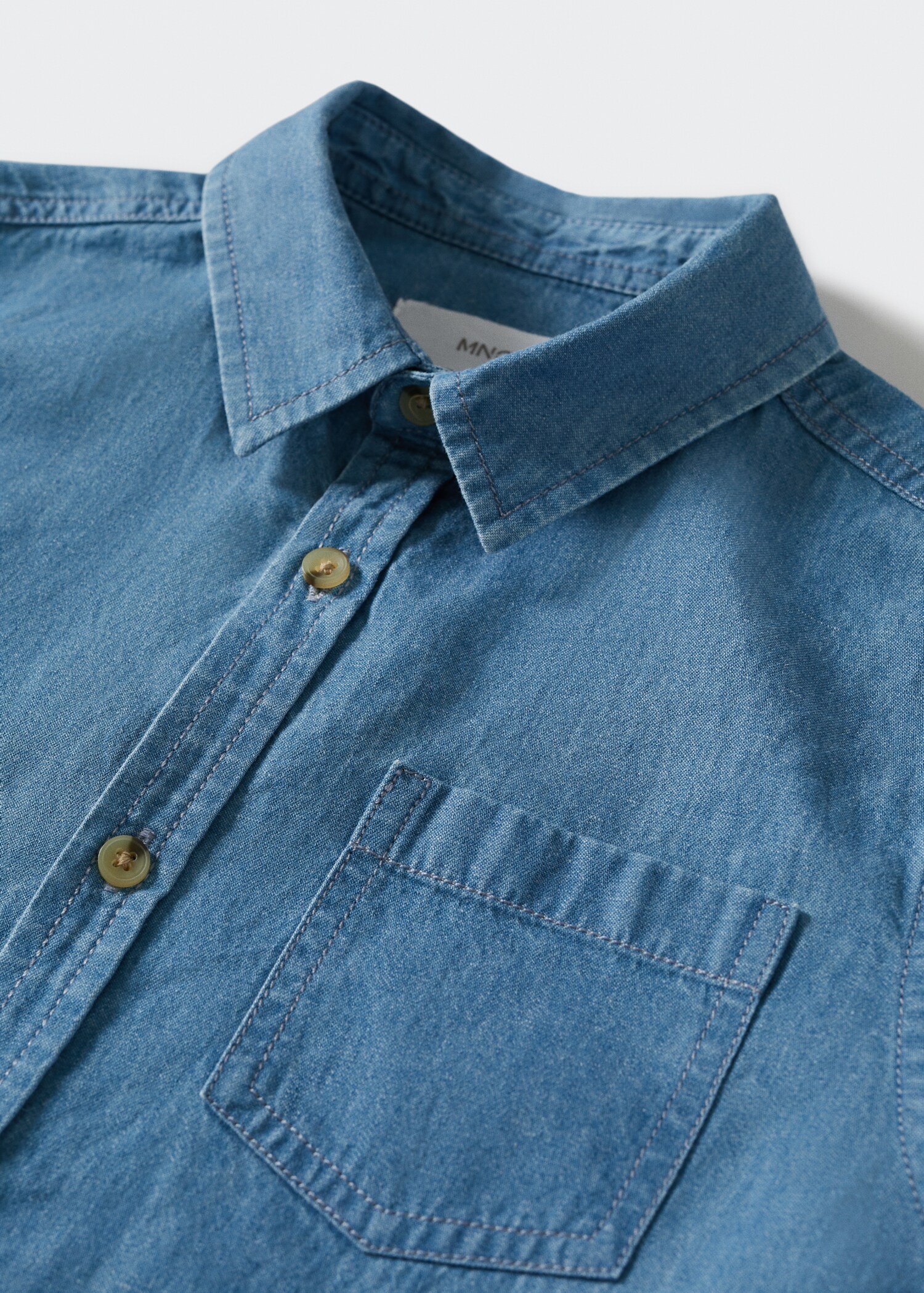 Regular Fit-Jeanshemd mit Taschen - Detail des Artikels 8