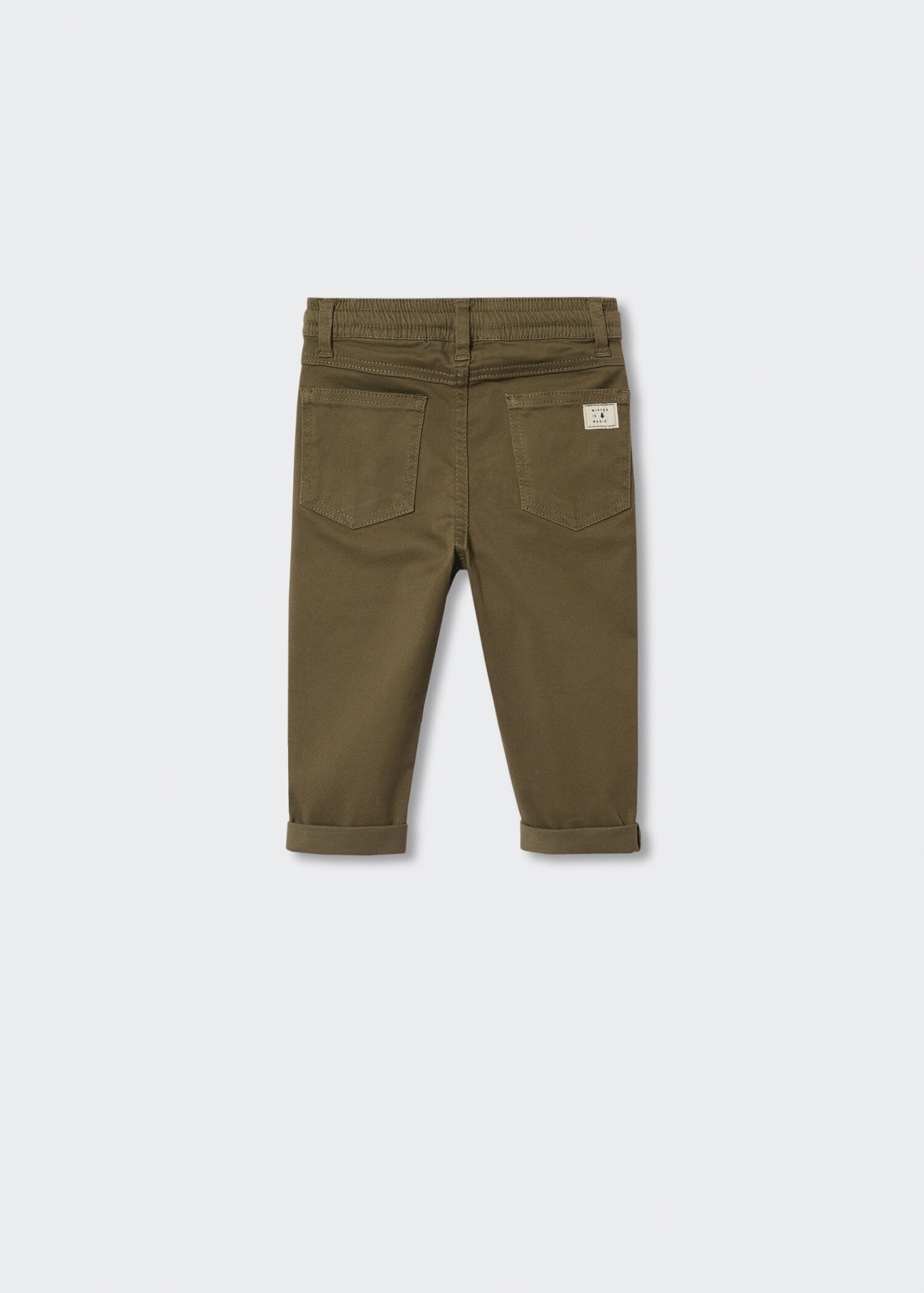 Elastic waist trousers - Reverse of the article