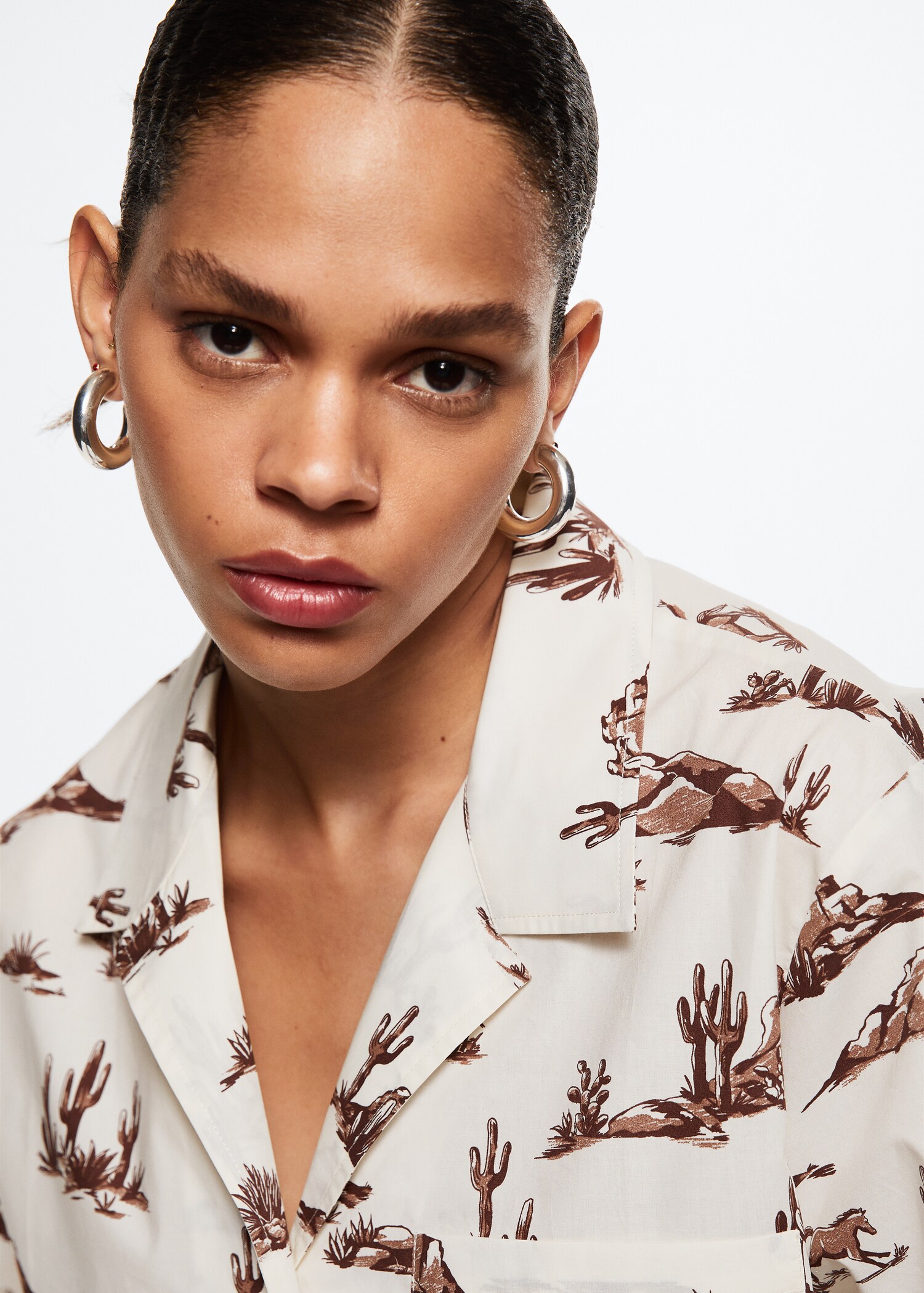 Camisa cotó estampada - Detall de l'article 6