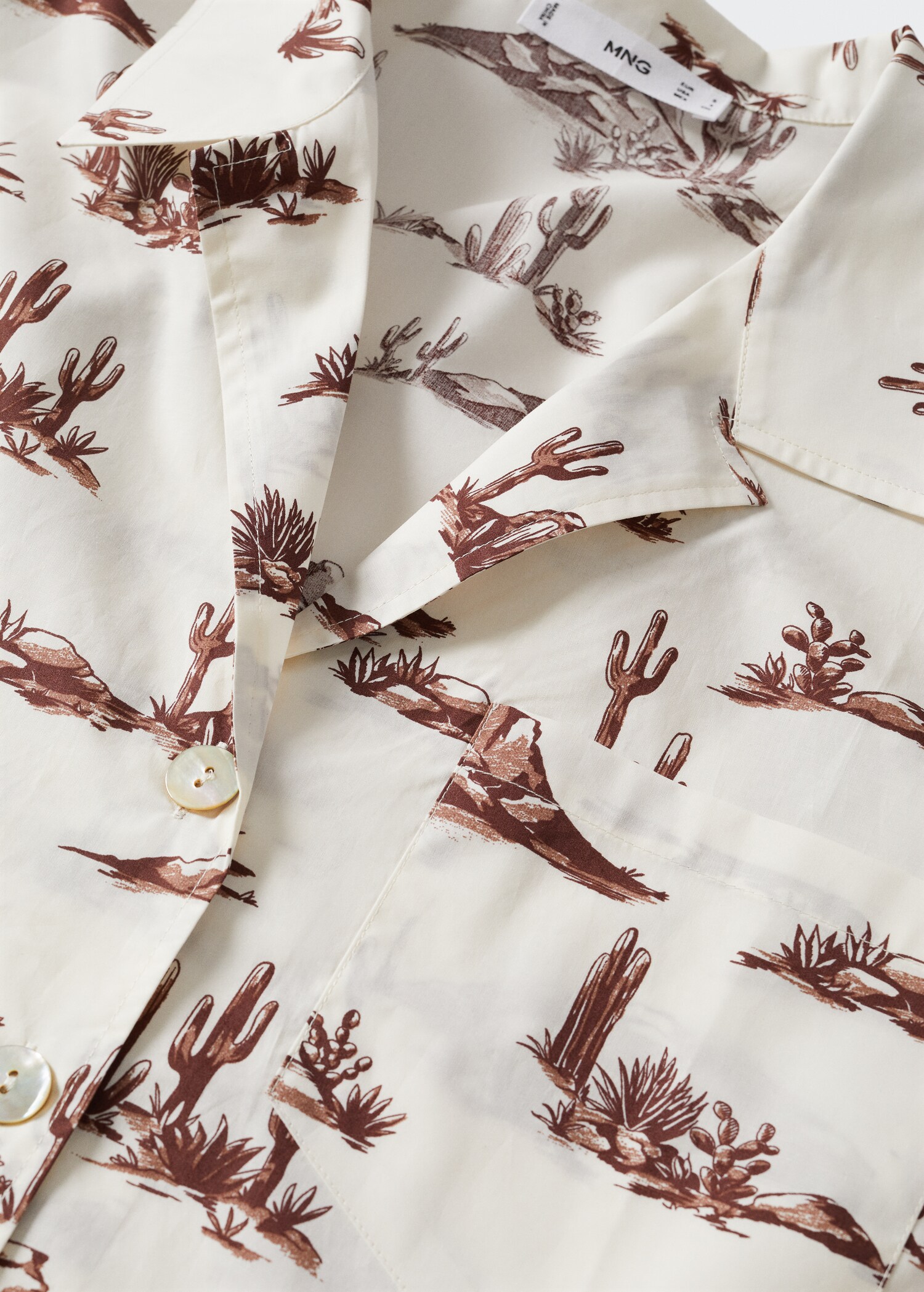 Camisa cotó estampada - Detall de l'article 8