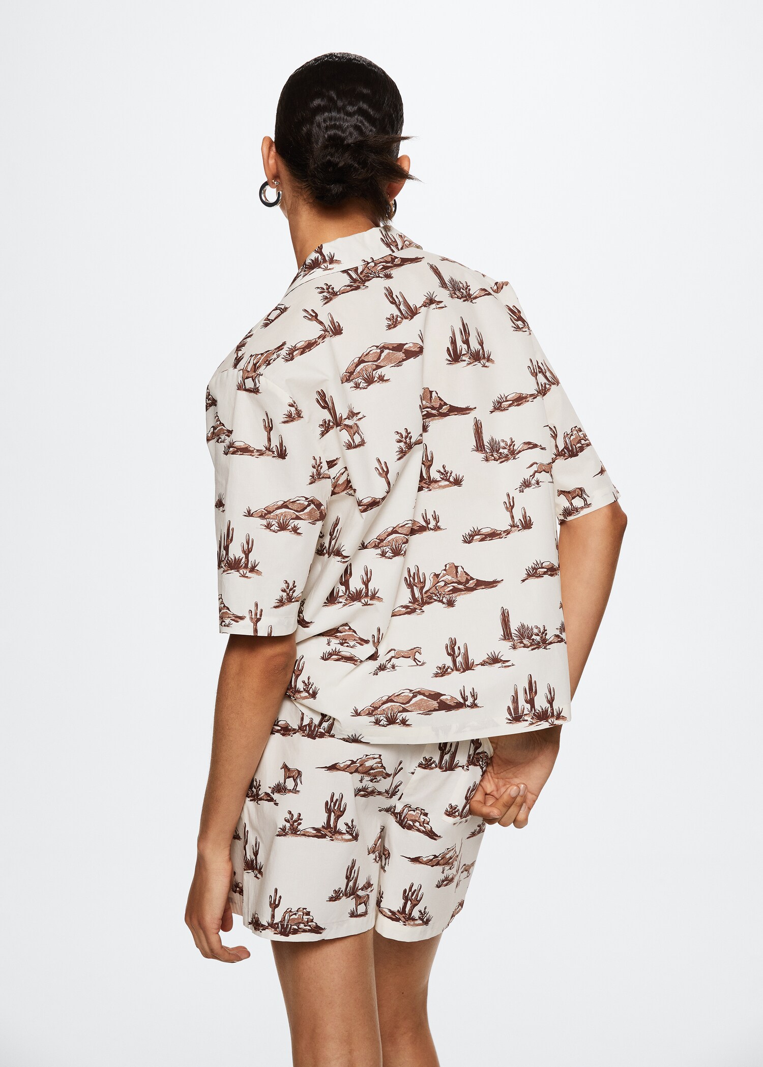Camisa cotó estampada - Revers de l'article