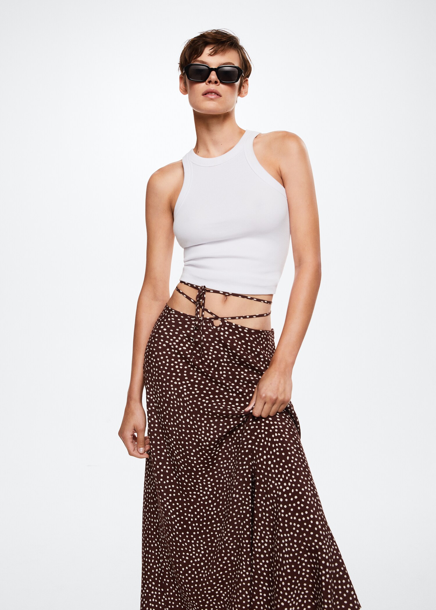Falda fluida estampada - Detalle del artículo 1