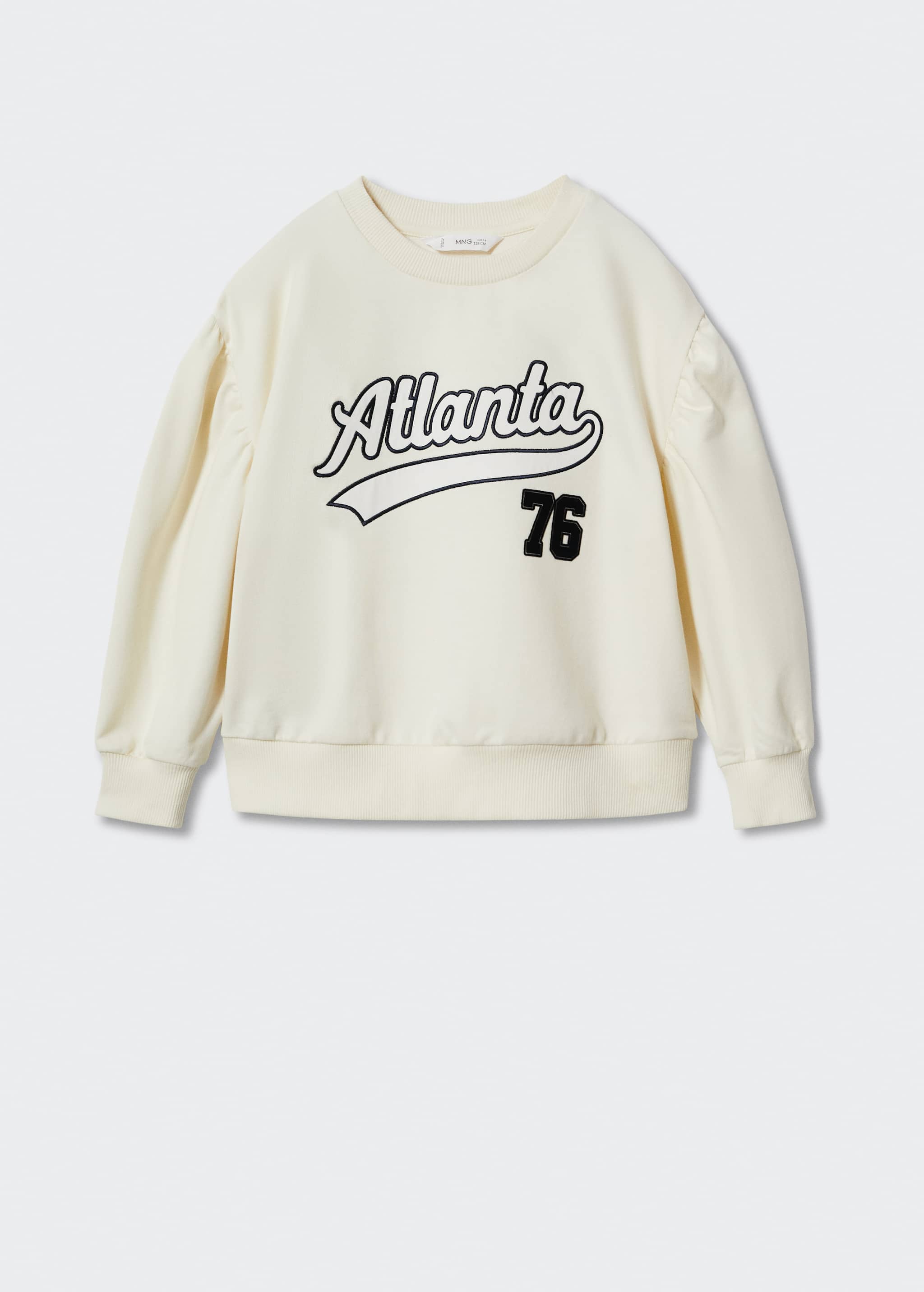 Embroidered varsity sweatshirt - Article without model