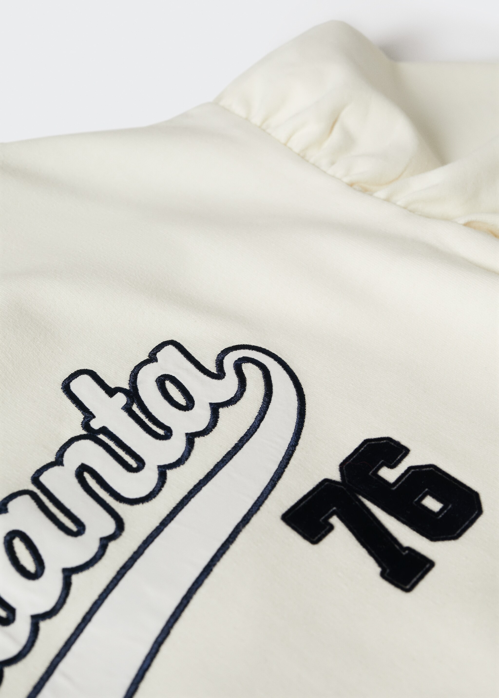Embroidered varsity sweatshirt - Details of the article 8