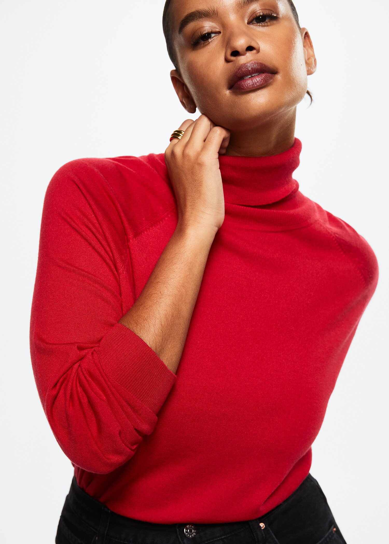 Turtleneck knitted sweater - Details of the article 4