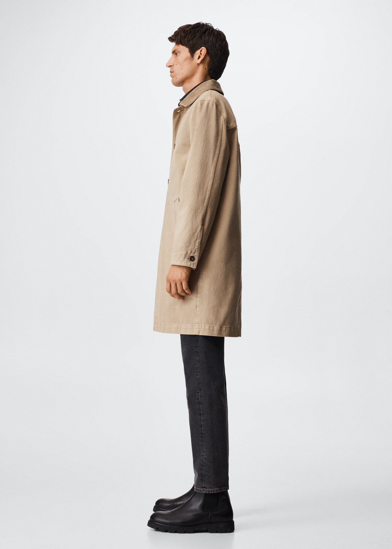 Denim trench coat - Details of the article 2