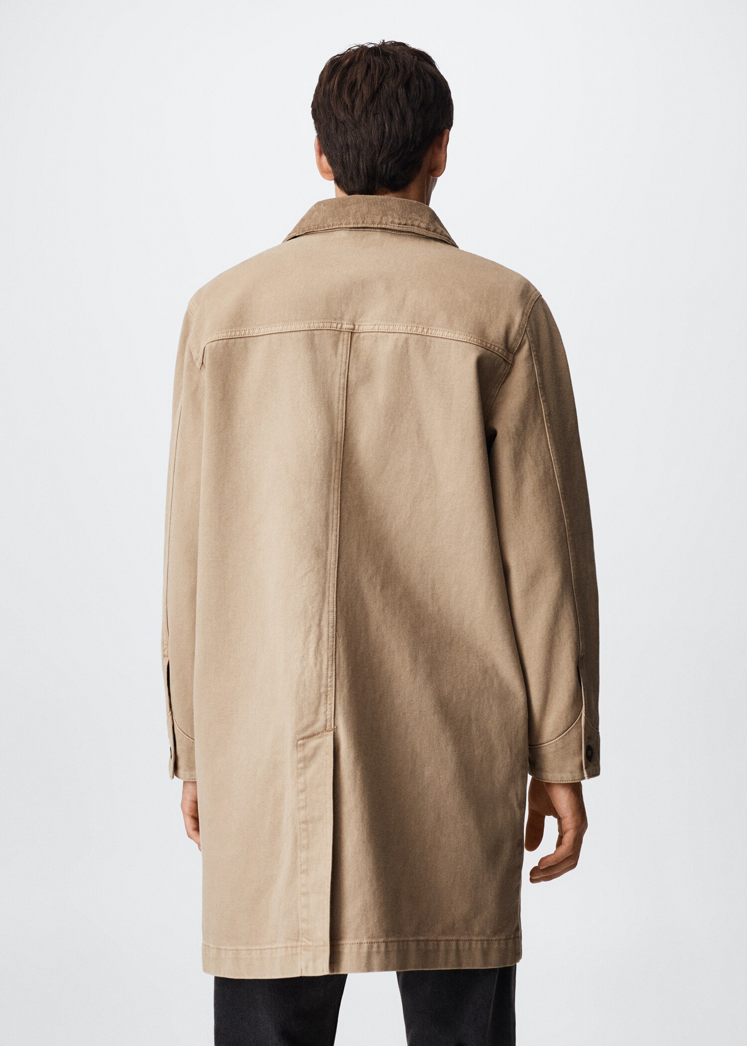 Denim trench coat - Reverse of the article