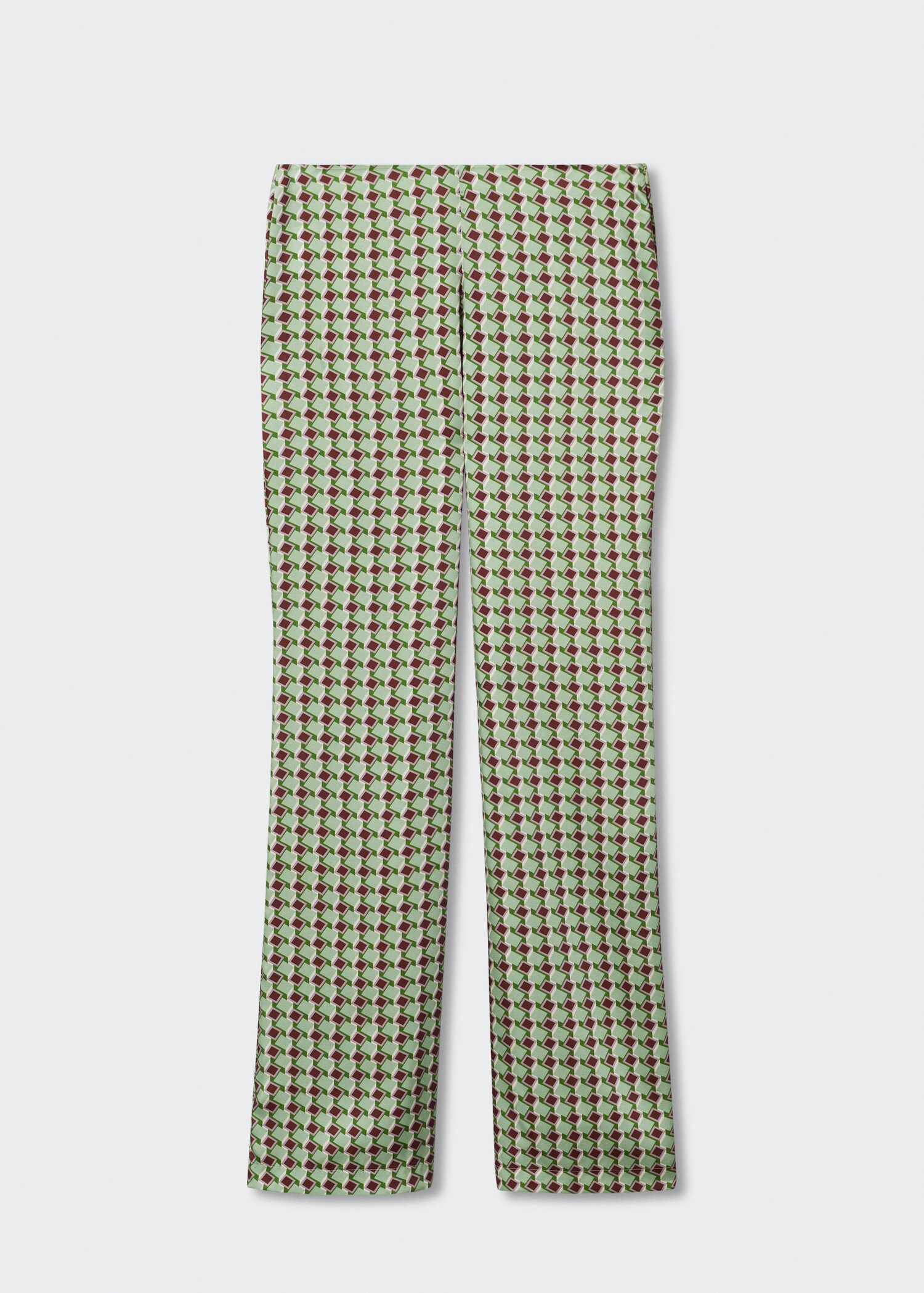 Satin printed trousers - Article without model
