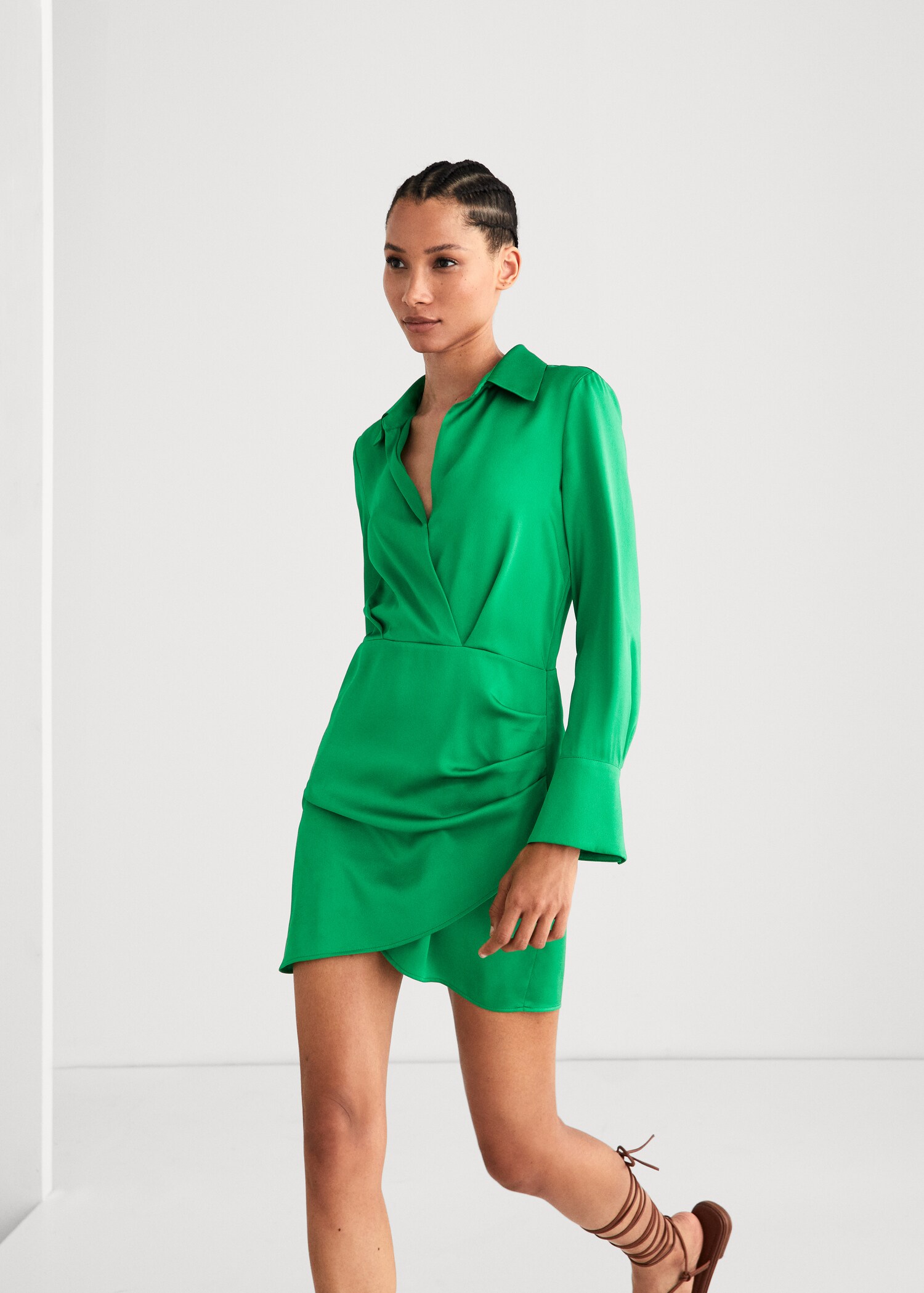 Vestido pormenor franzido - Pormenor do artigo 7