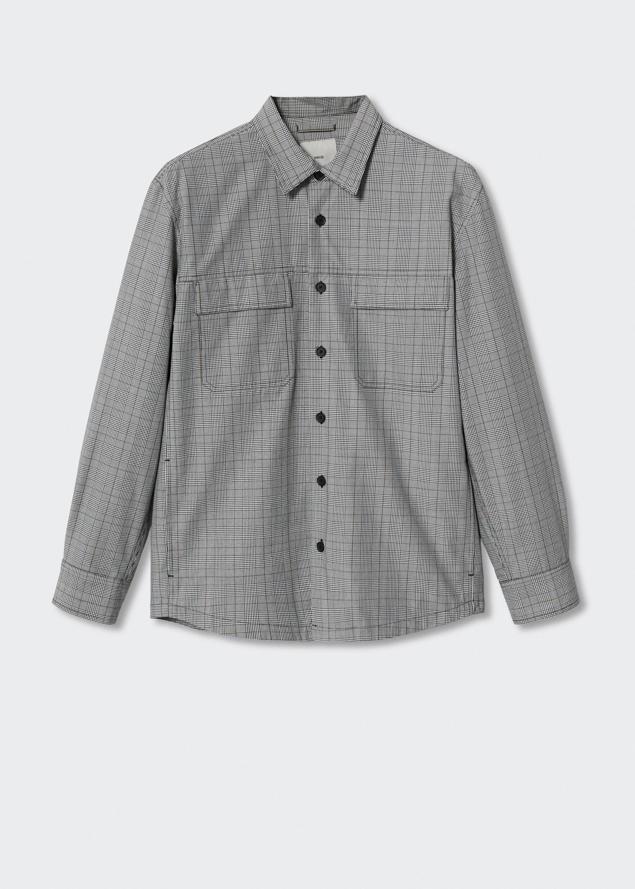 Check overshirt with pockets - Article without model