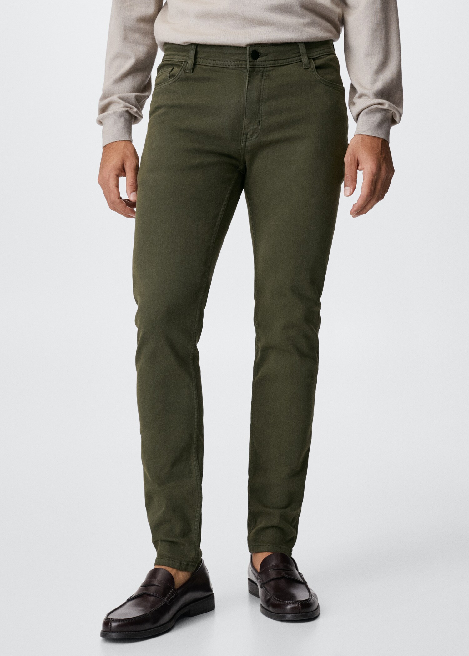 Färg skinny jeans - Bild av mittparti
