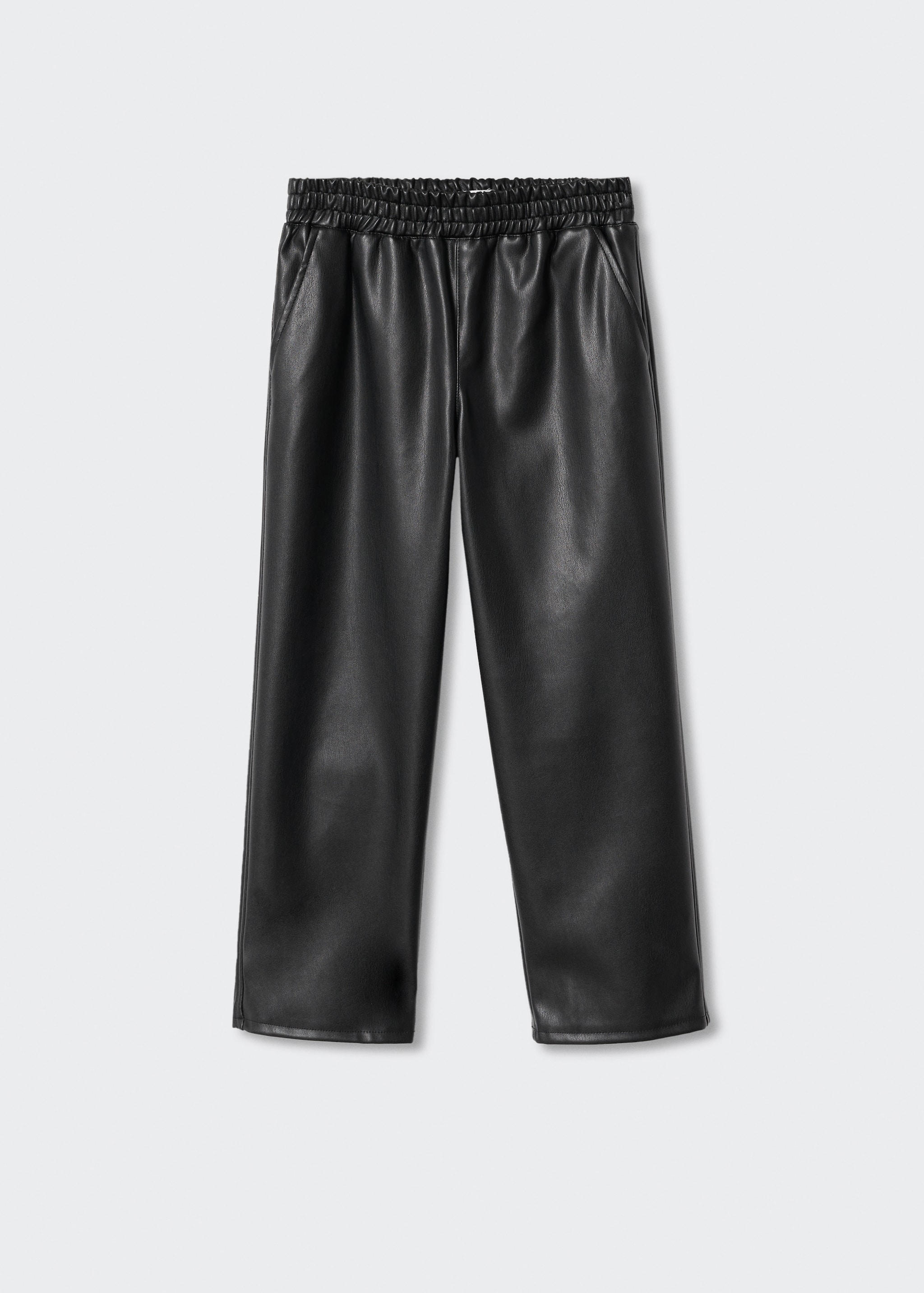 Faux-leather trousers - Article without model