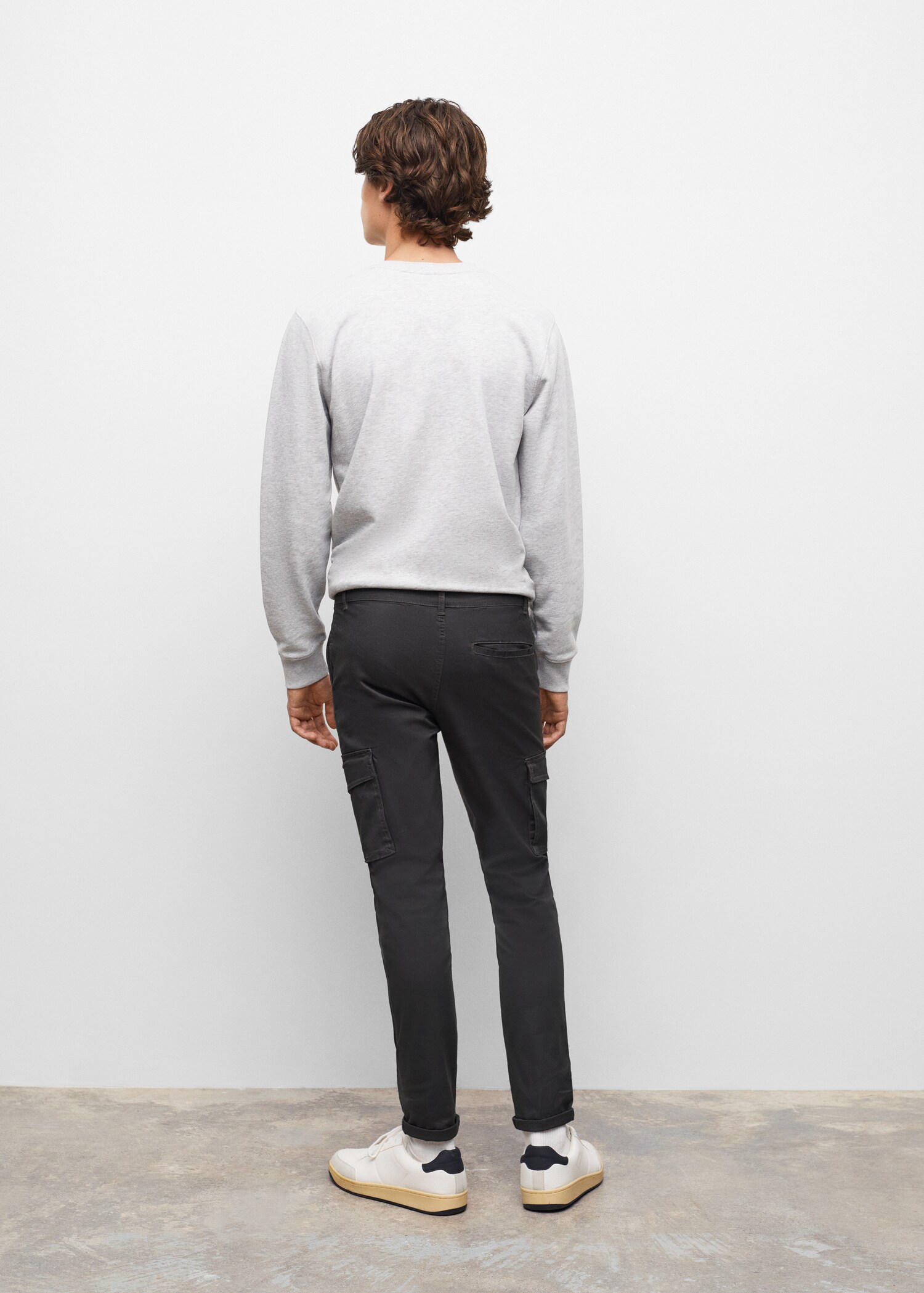 Cotton cargo trousers - Reverse of the article