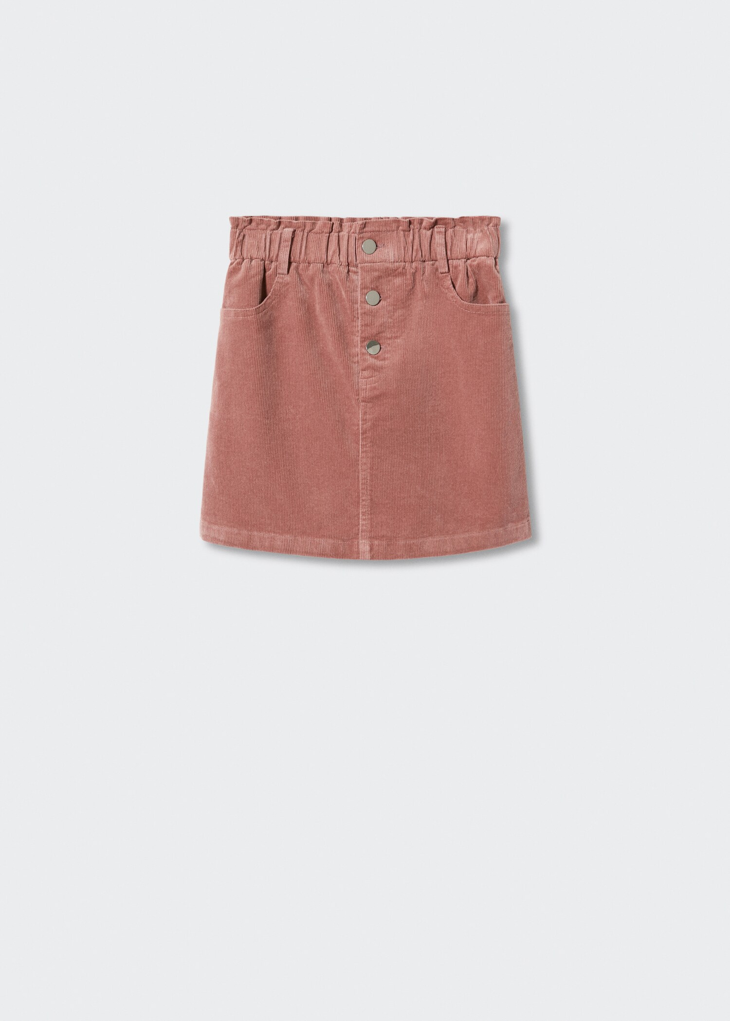Buttoned corduroy skirt - Article without model