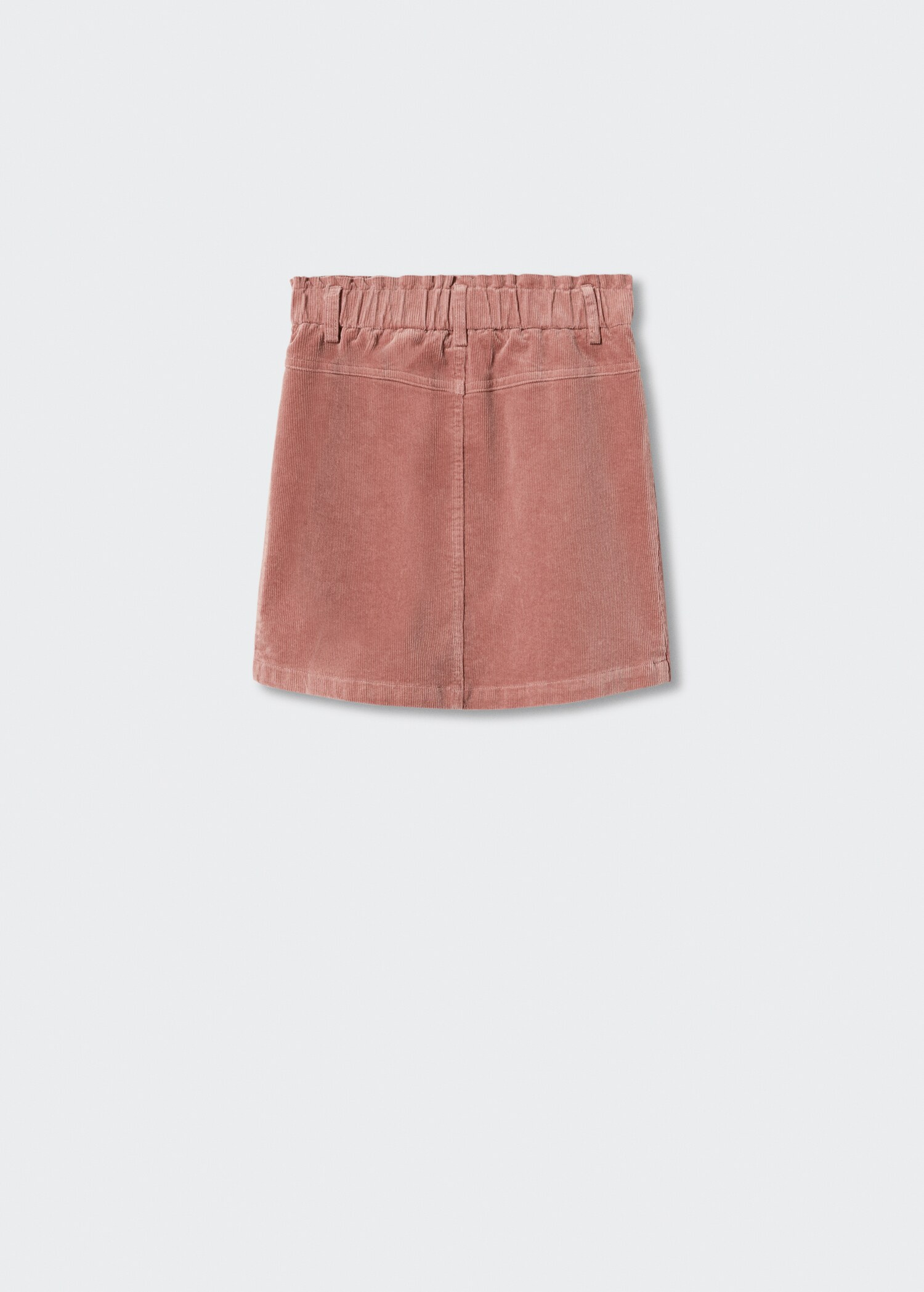 Buttoned corduroy skirt - Reverse of the article