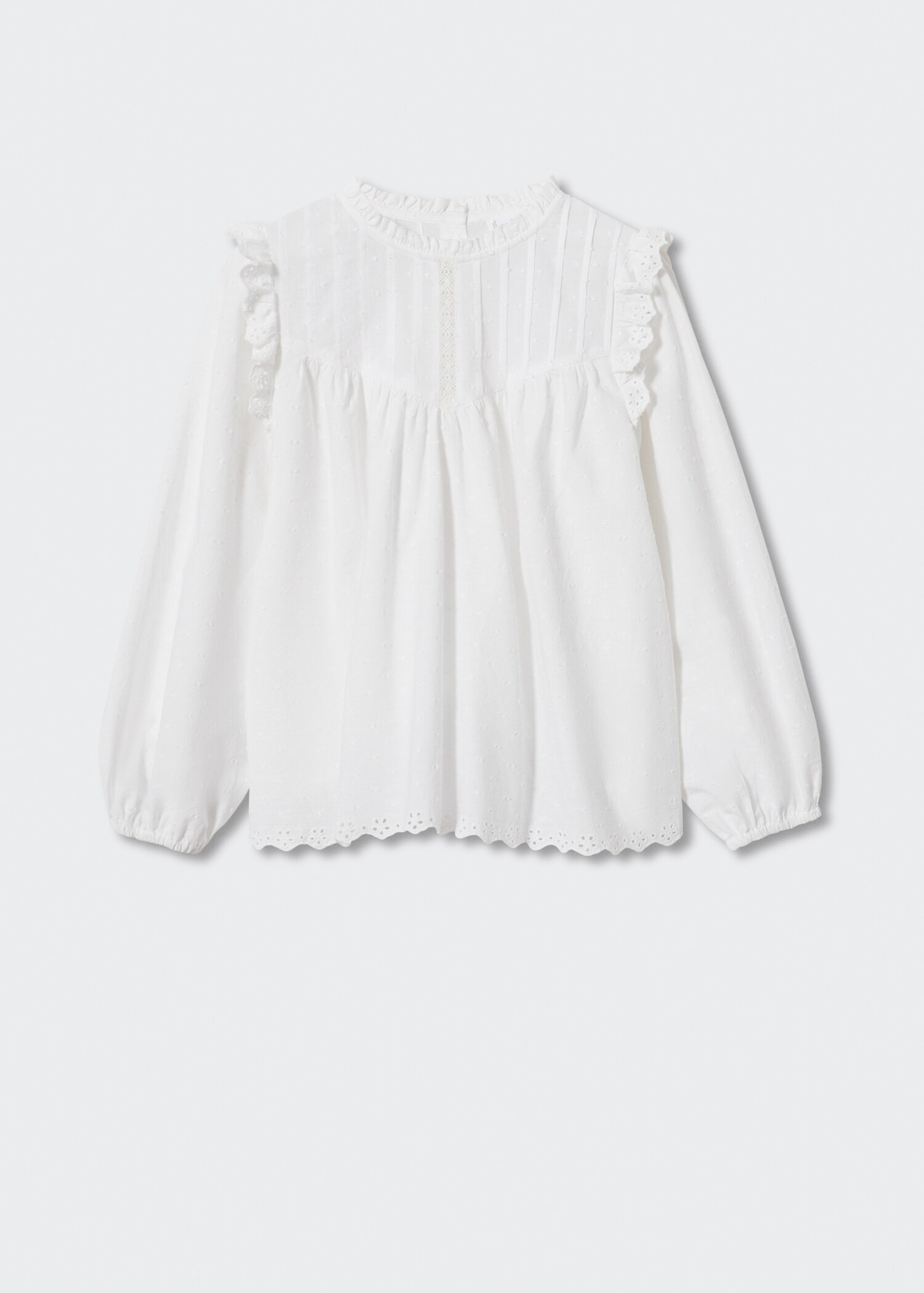 Ruffled plumeti blouse - Article without model