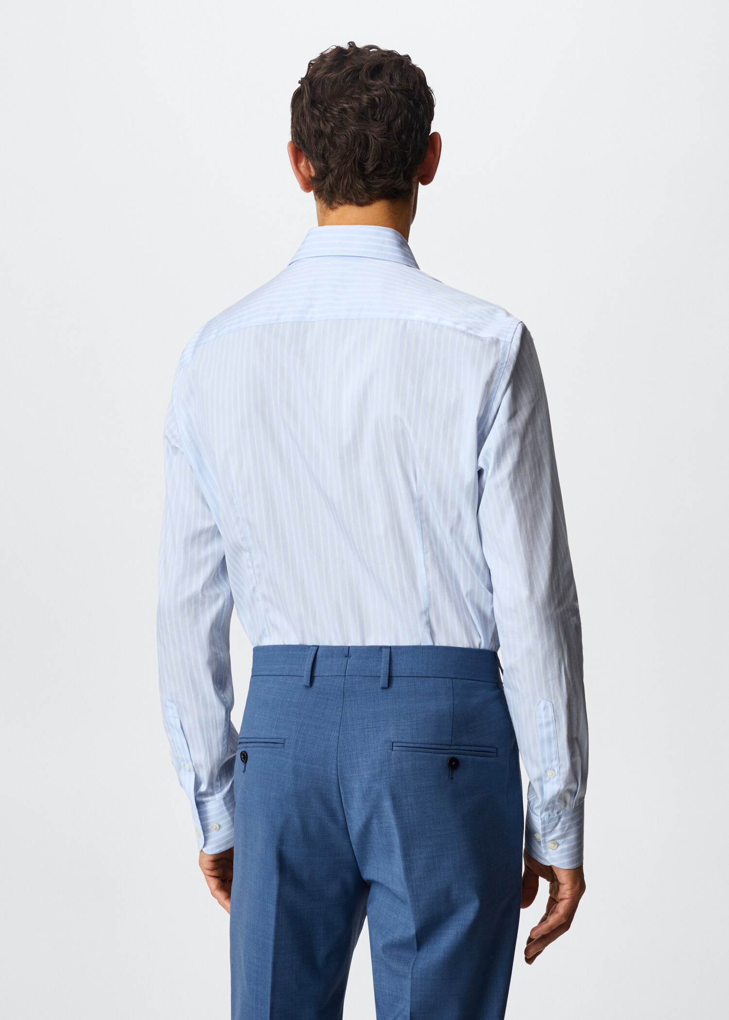 Chemise costume slim fit milleraies - Verso de l’article