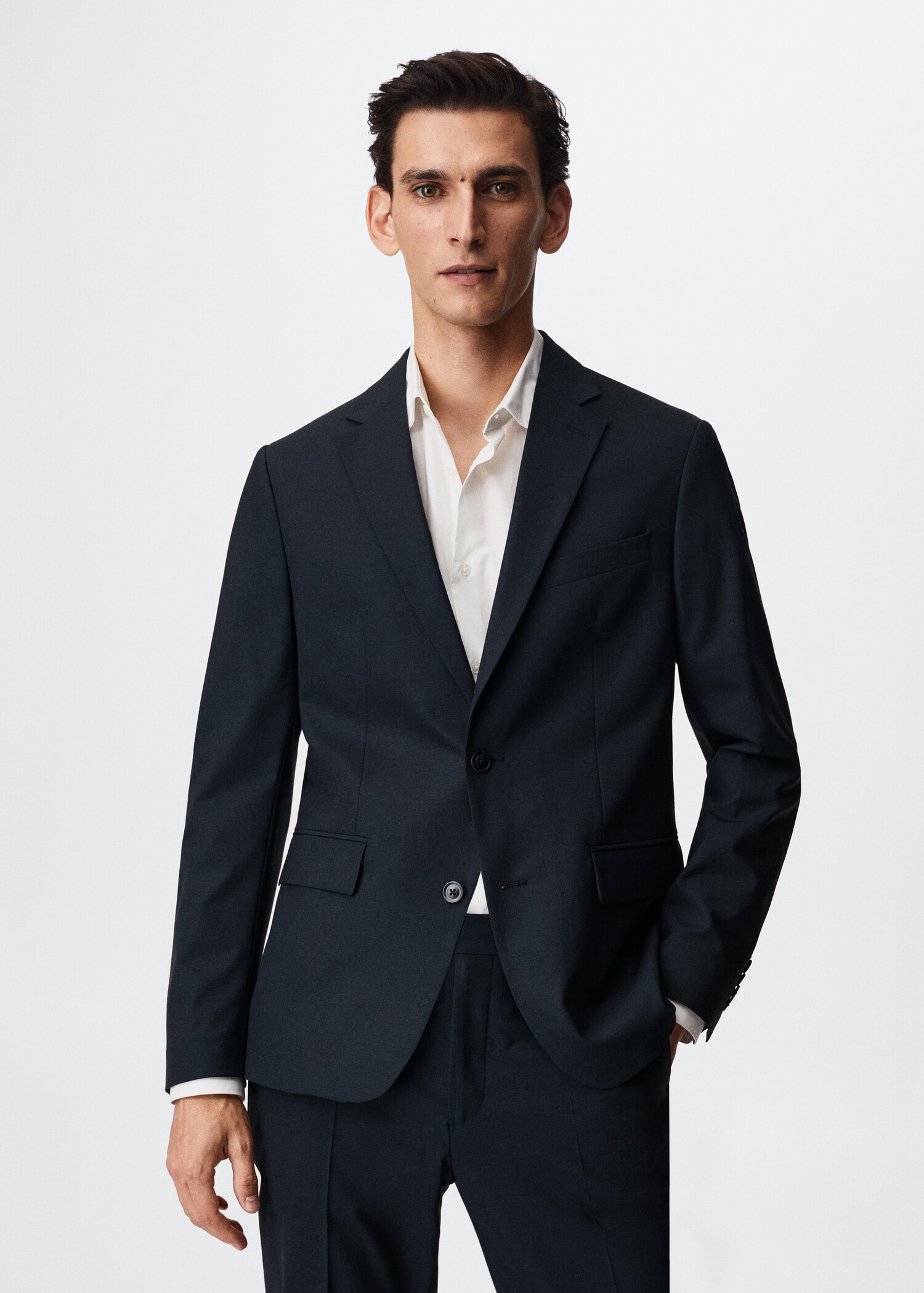 Wool suit jacket - Medium plane