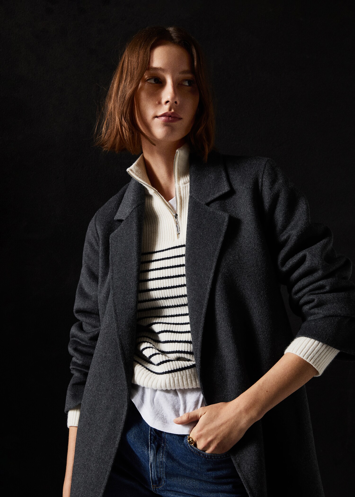 Manteau fait main avec ceinture - Détail de l'article 2