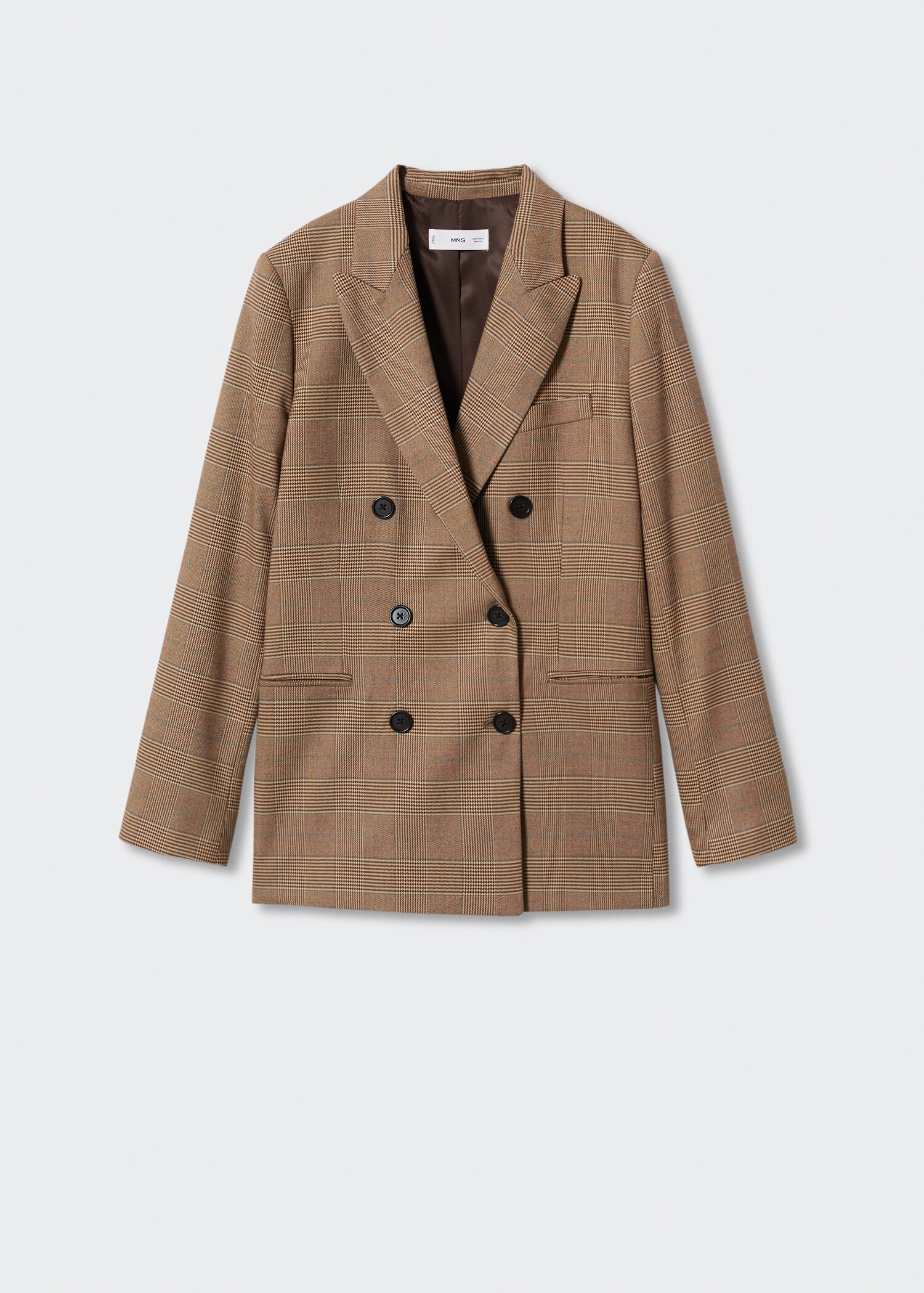 Veste double boutonnage carreaux - Article sans modèle