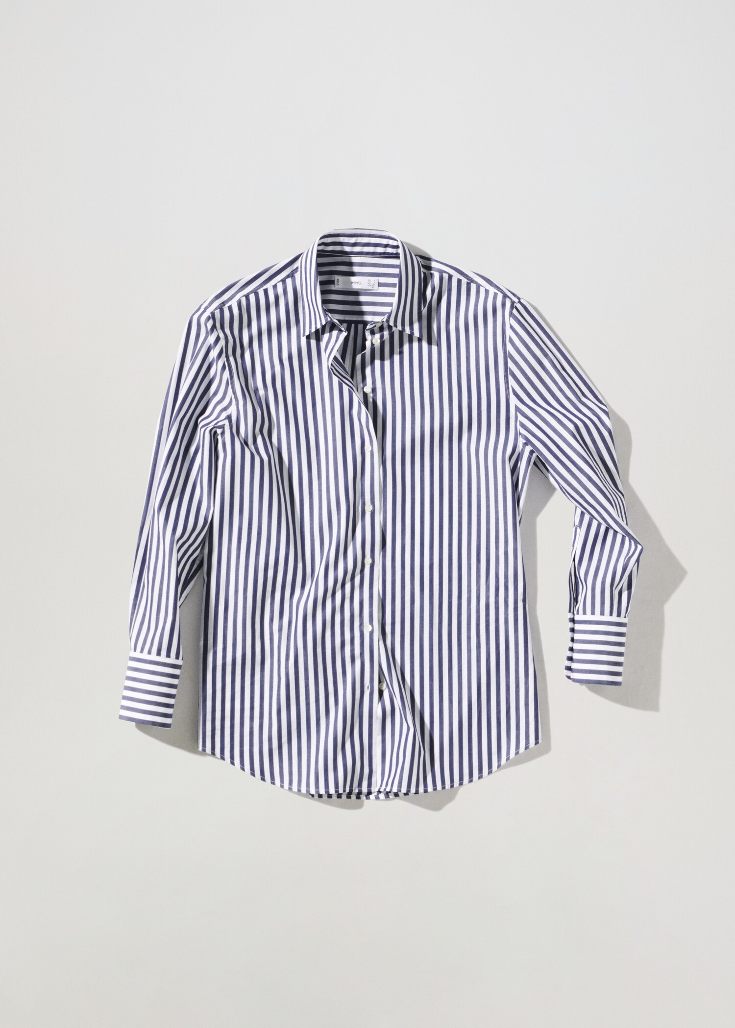 Regular-fit striped poplin shirt  - Article without model