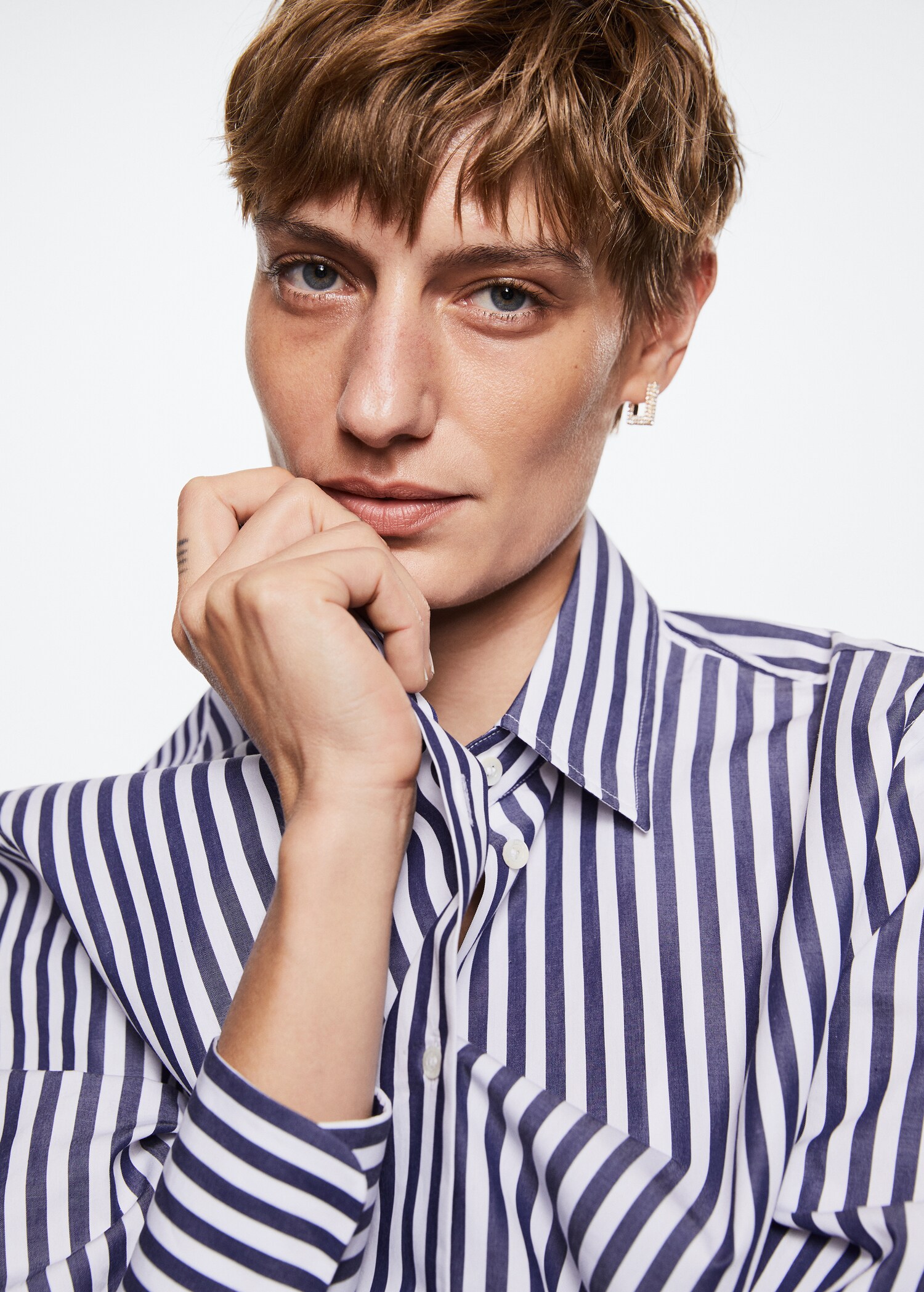 Camicia popeline regular righe - Dettaglio dell'articolo 1