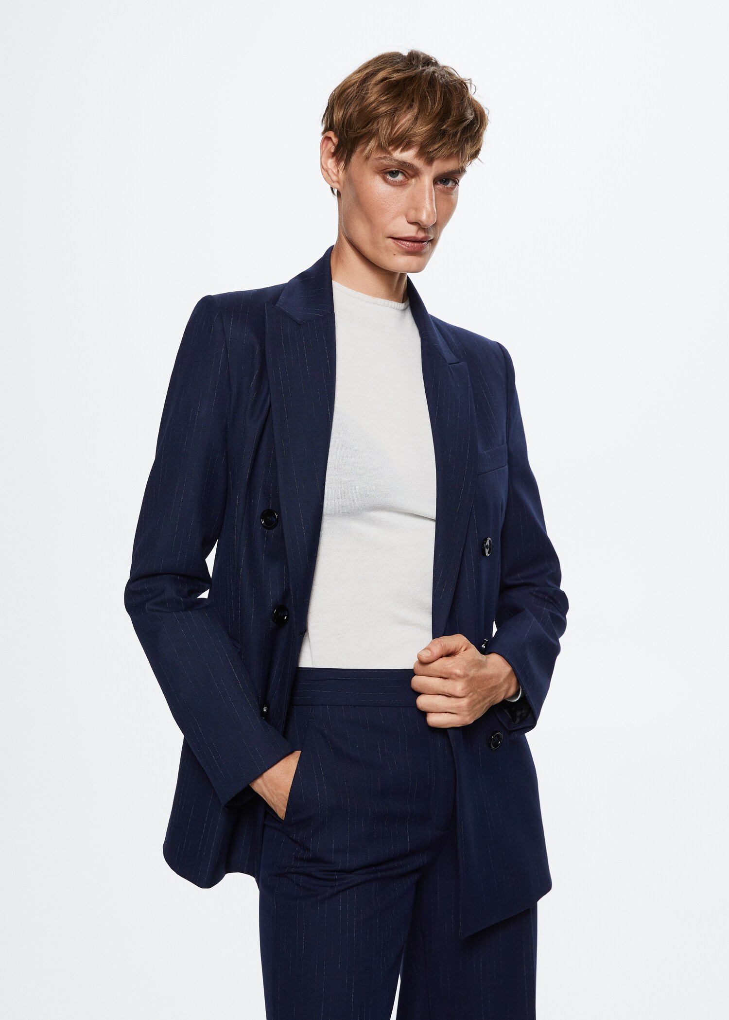 Pantalon de costume fines rayures - Détail de l'article 1