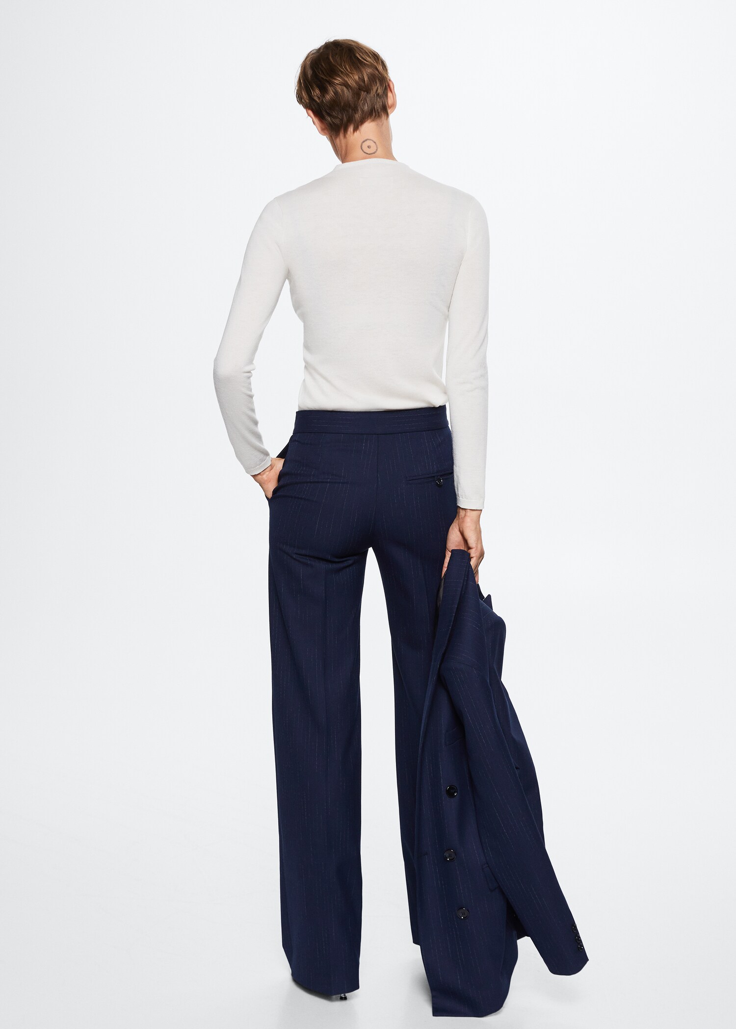 Pantalon de costume fines rayures - Verso de l’article