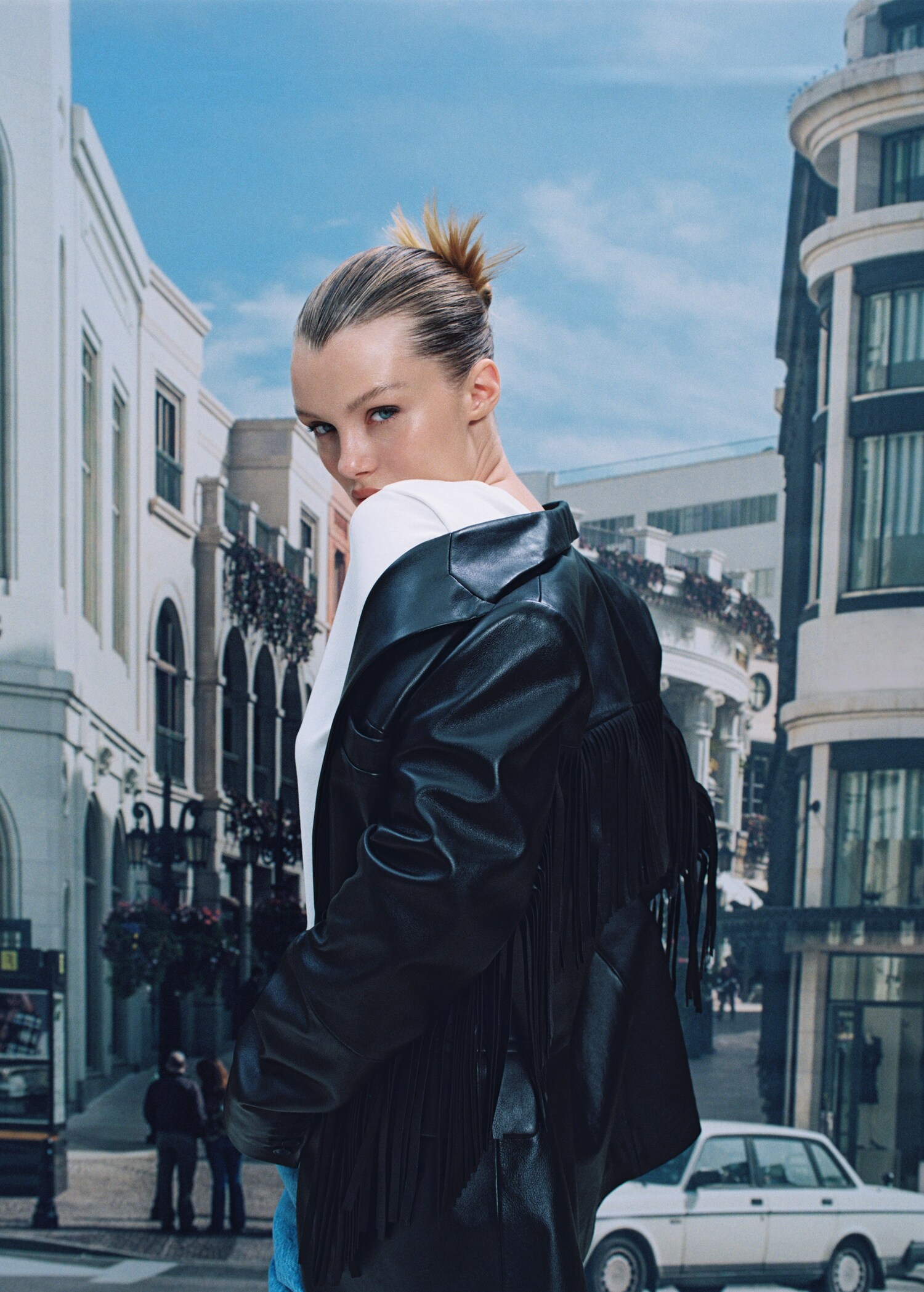 Veste cuir franges - Détail de l'article 7