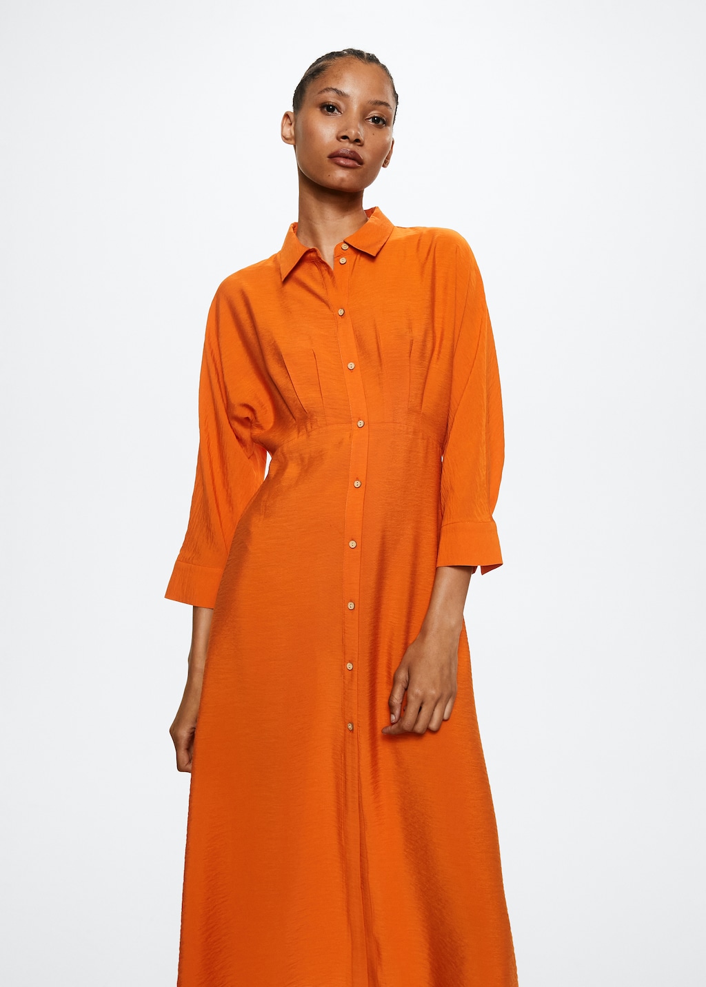 Flowy shirt dress Women MANGO OUTLET Greece