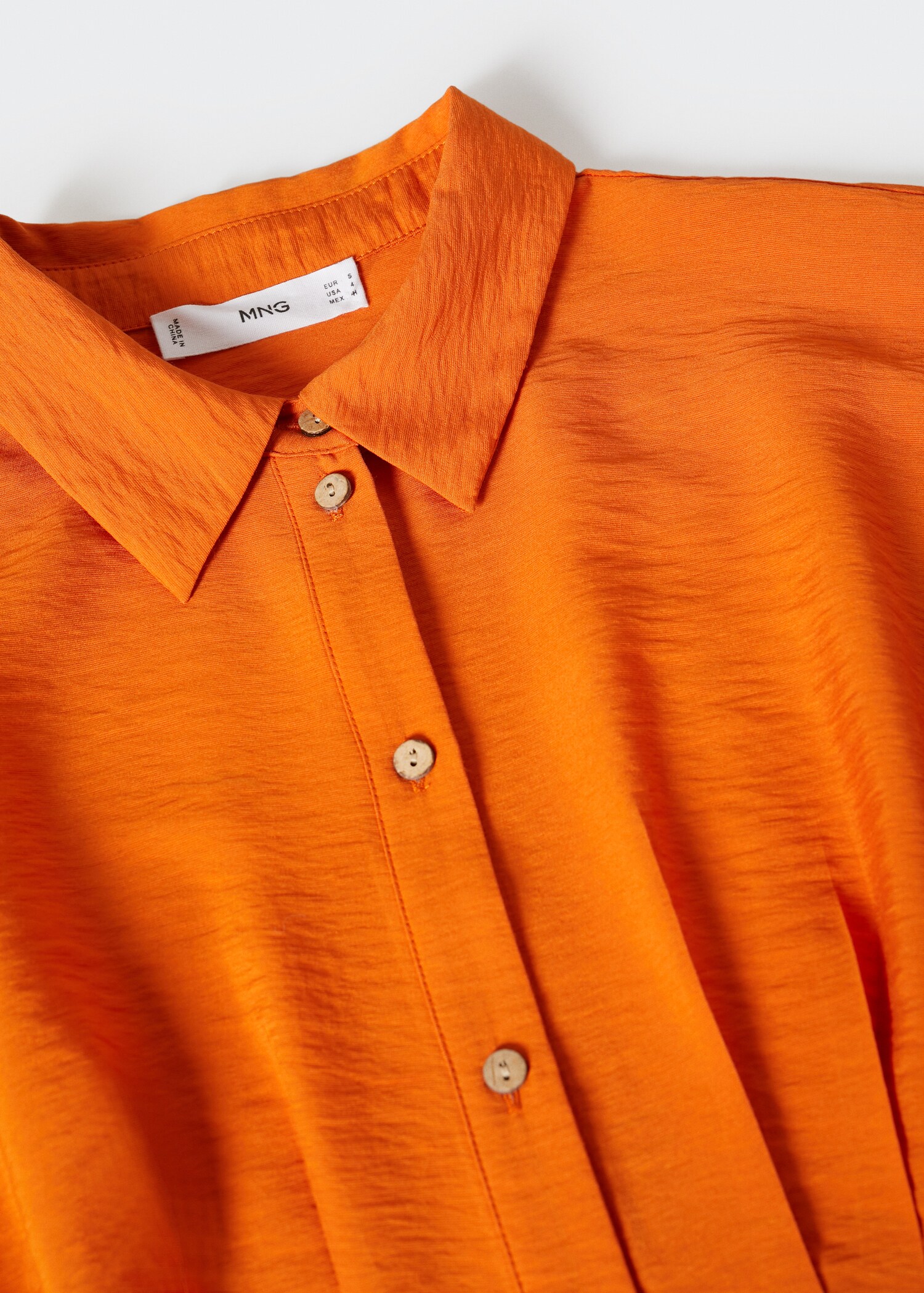 Vestido fluido camisero - Detalle del artículo 8