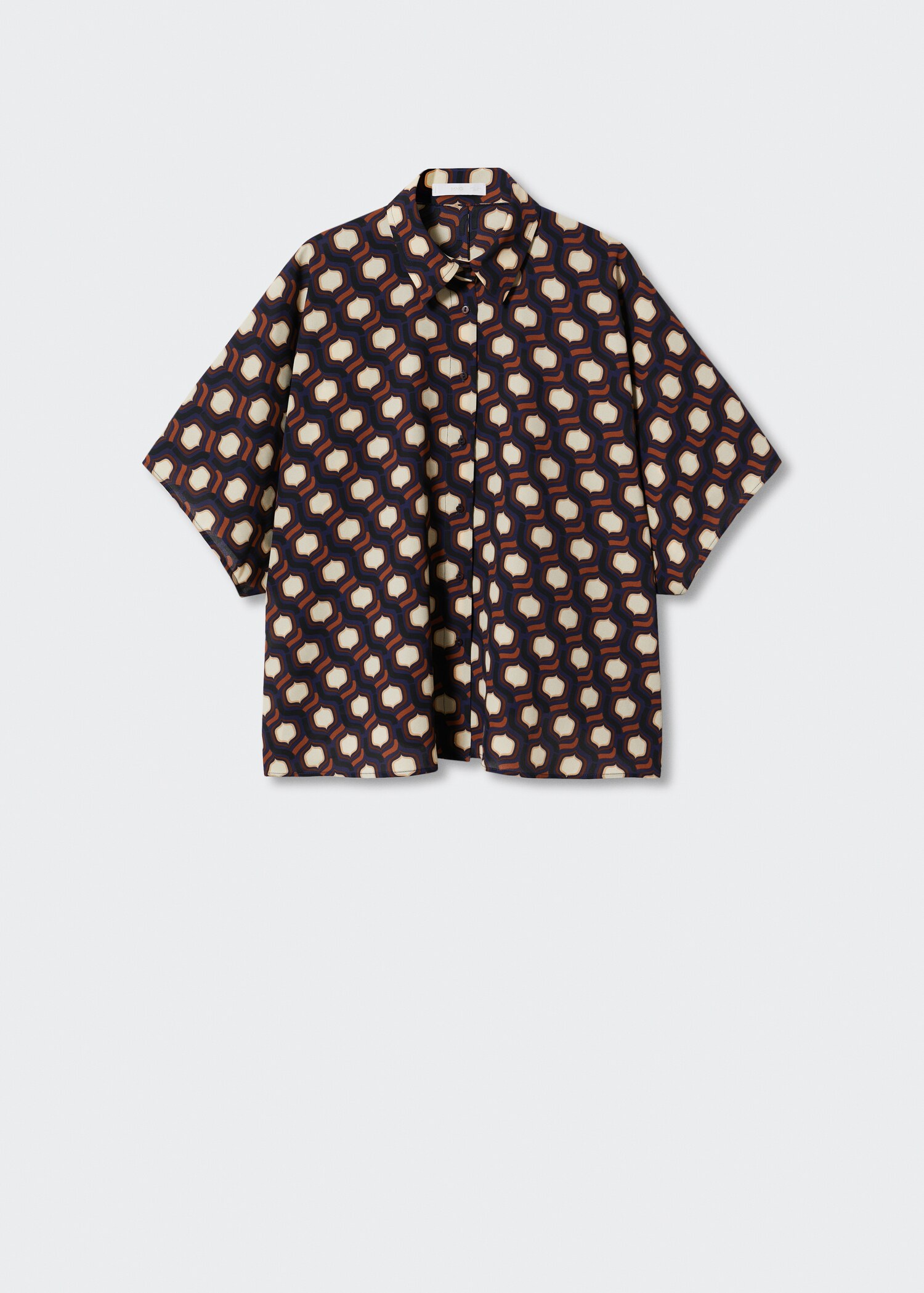 Blouse satinée imprimée - Article sans modèle