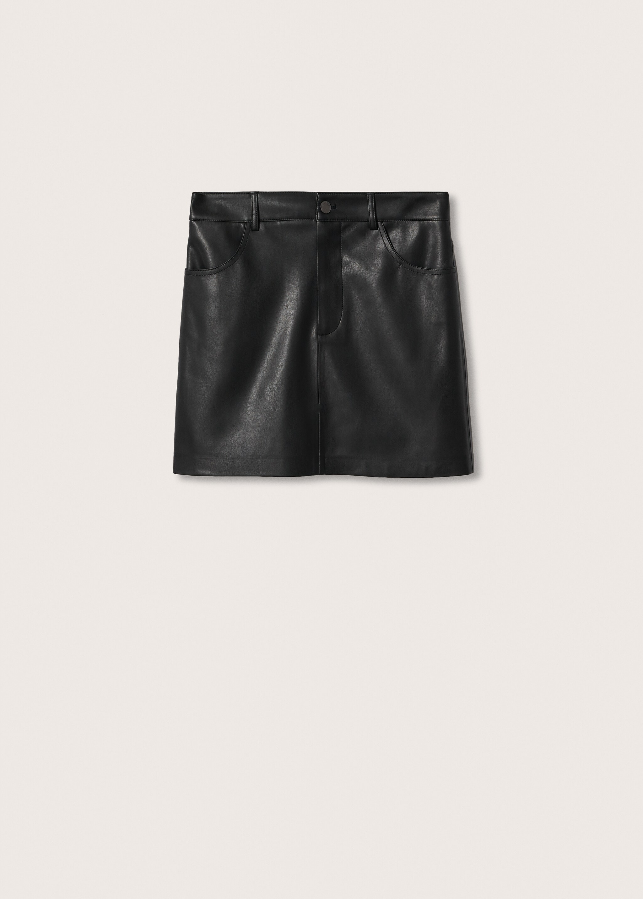 Leather-effect mini-skirt - Article without model