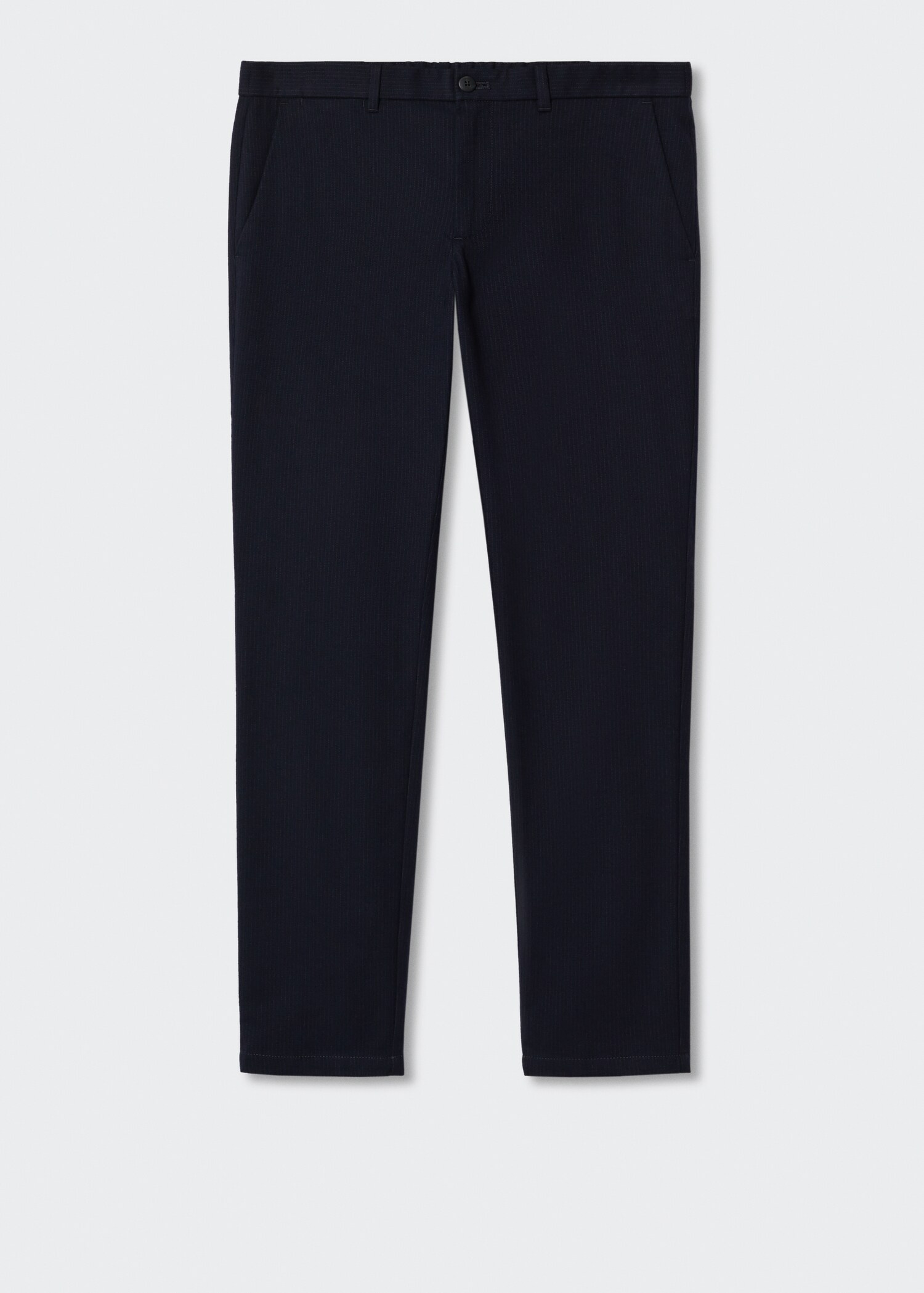 Slim-fit cotton trousers - Article without model