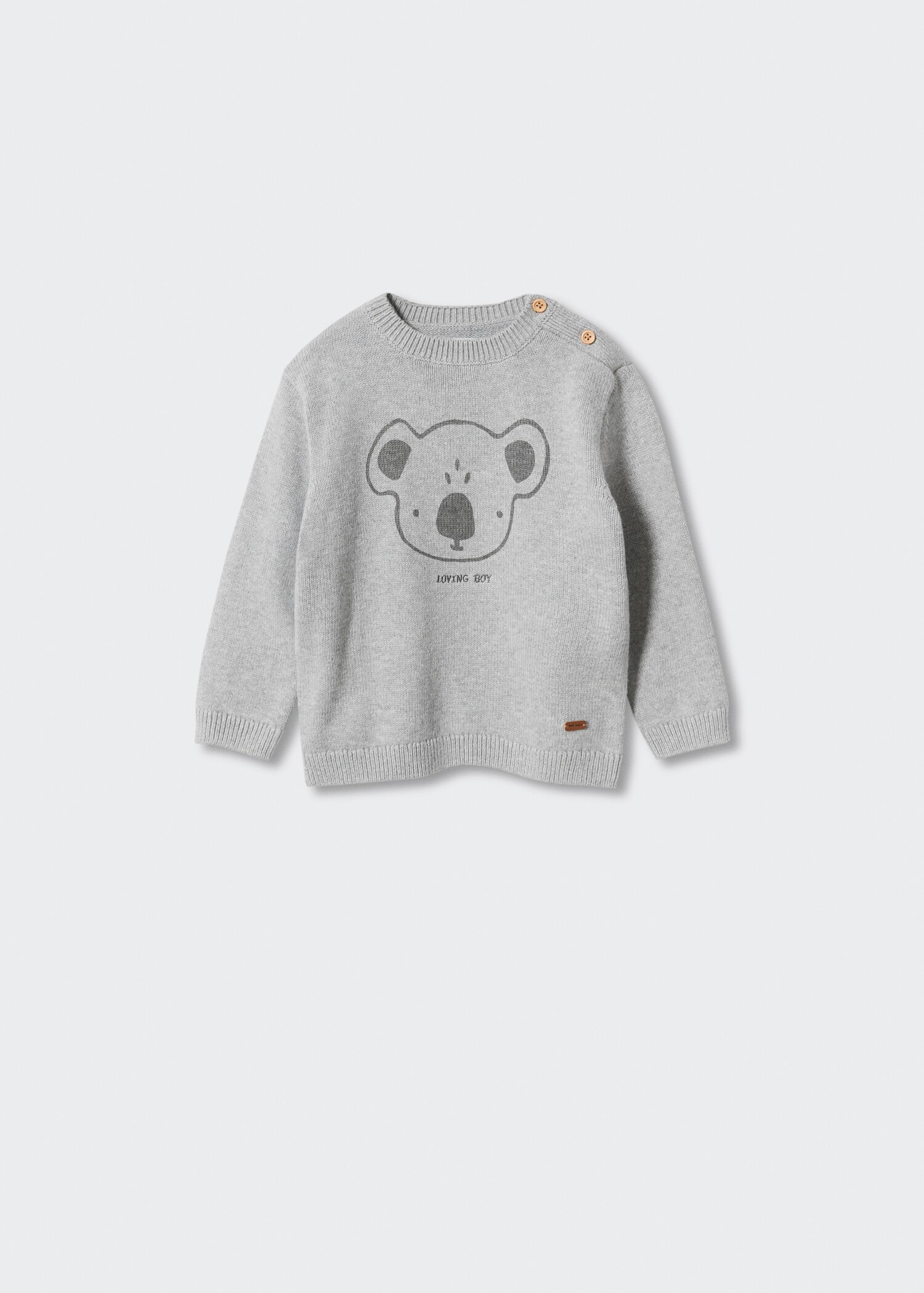 Printed knit sweater - Article without model
