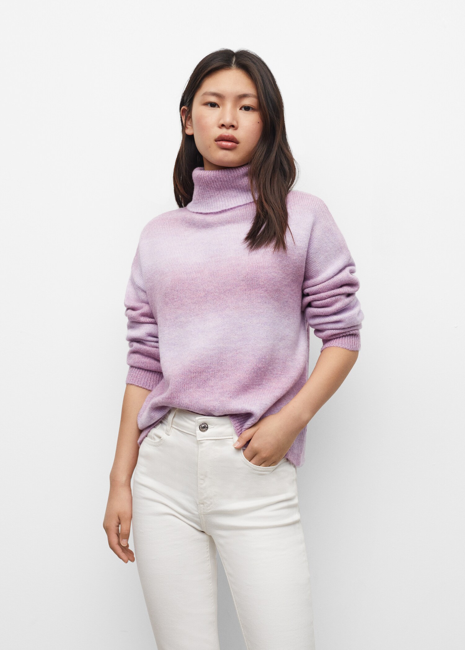 Degraded knitted sweater - Details of the article 1