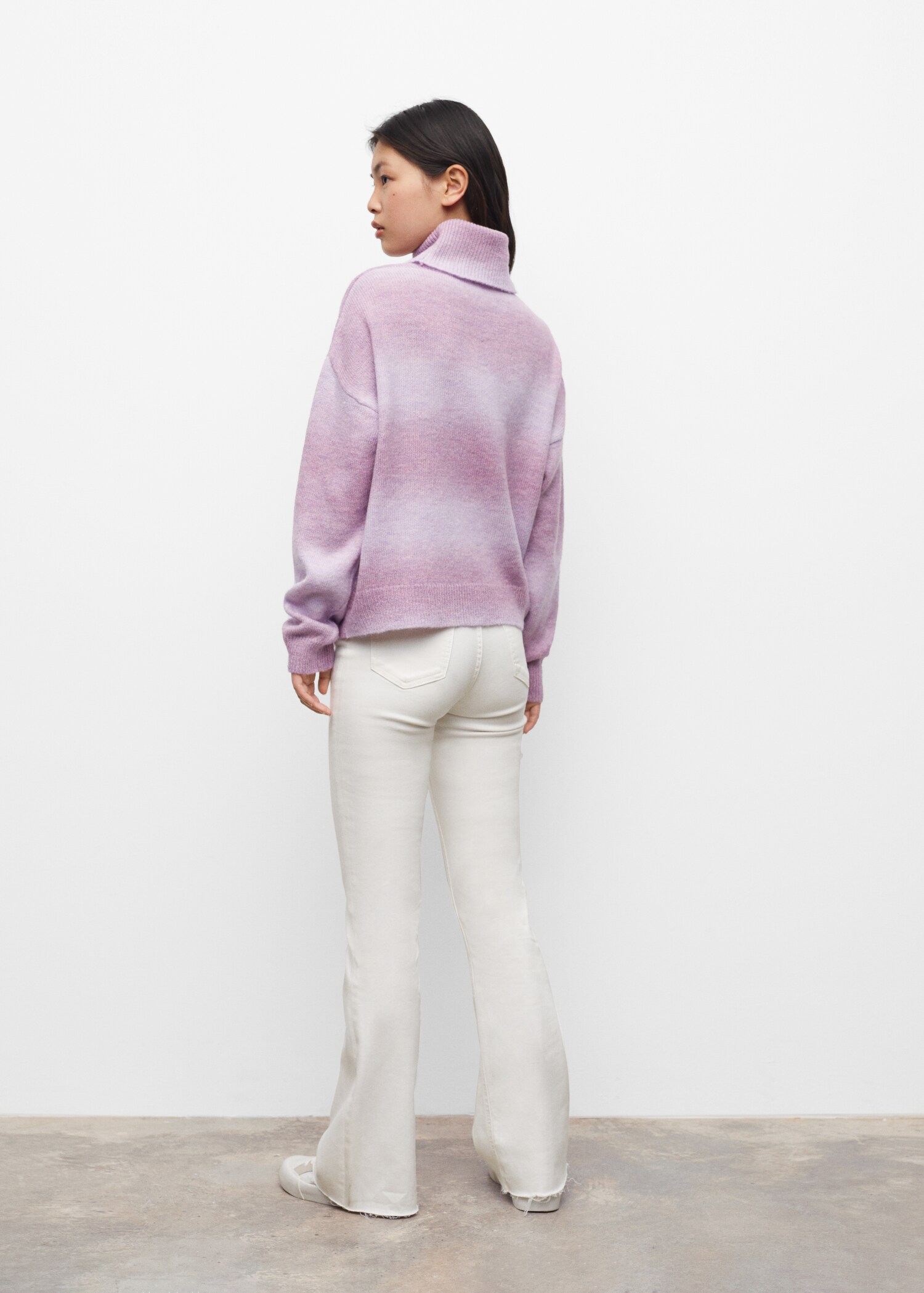 Degraded knitted sweater - Reverse of the article
