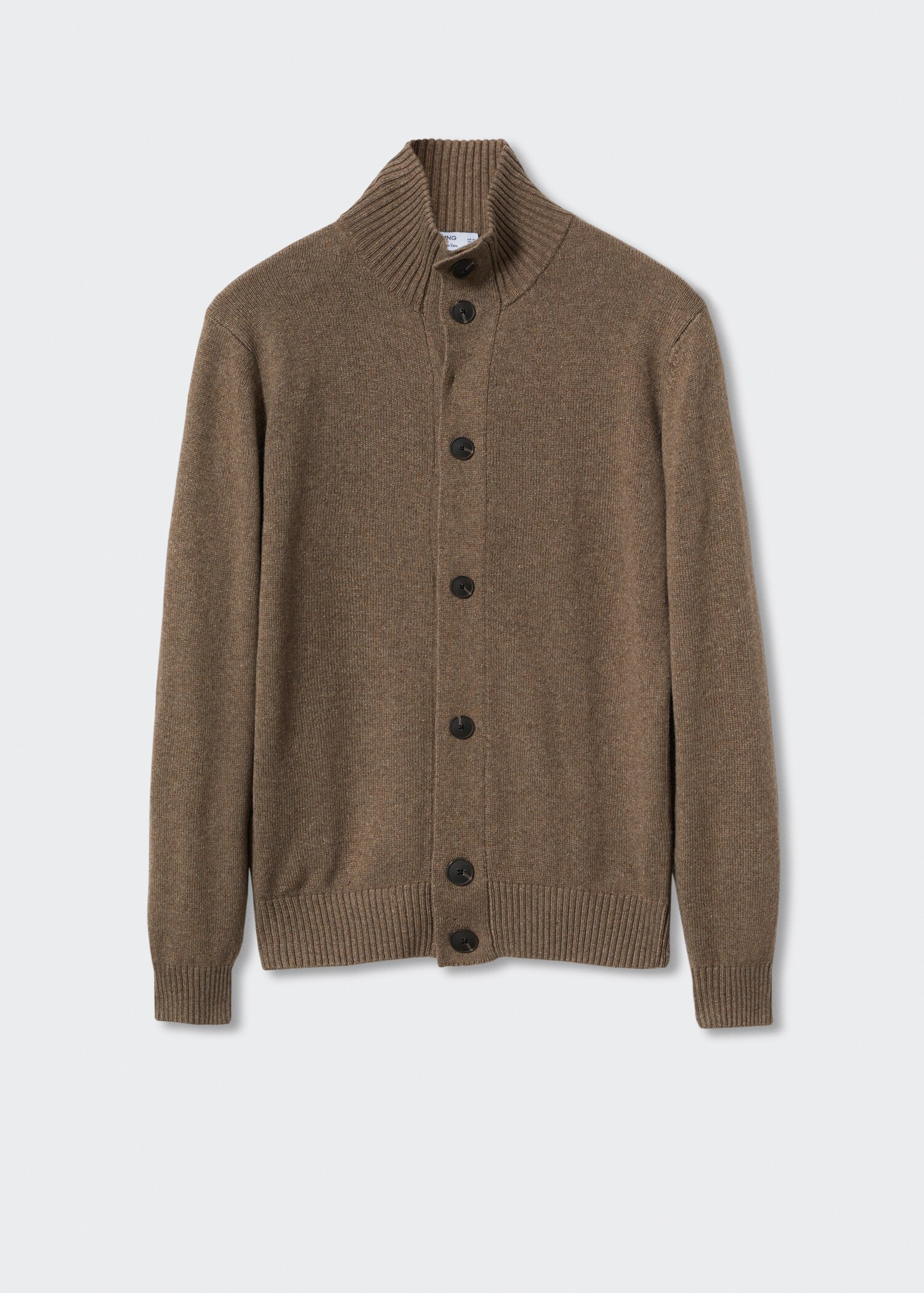 Turtleneck wool cardigan - Article without model