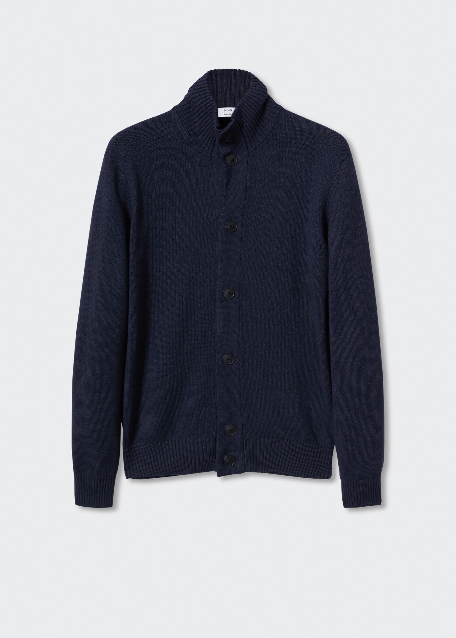 Turtleneck wool cardigan - Article without model