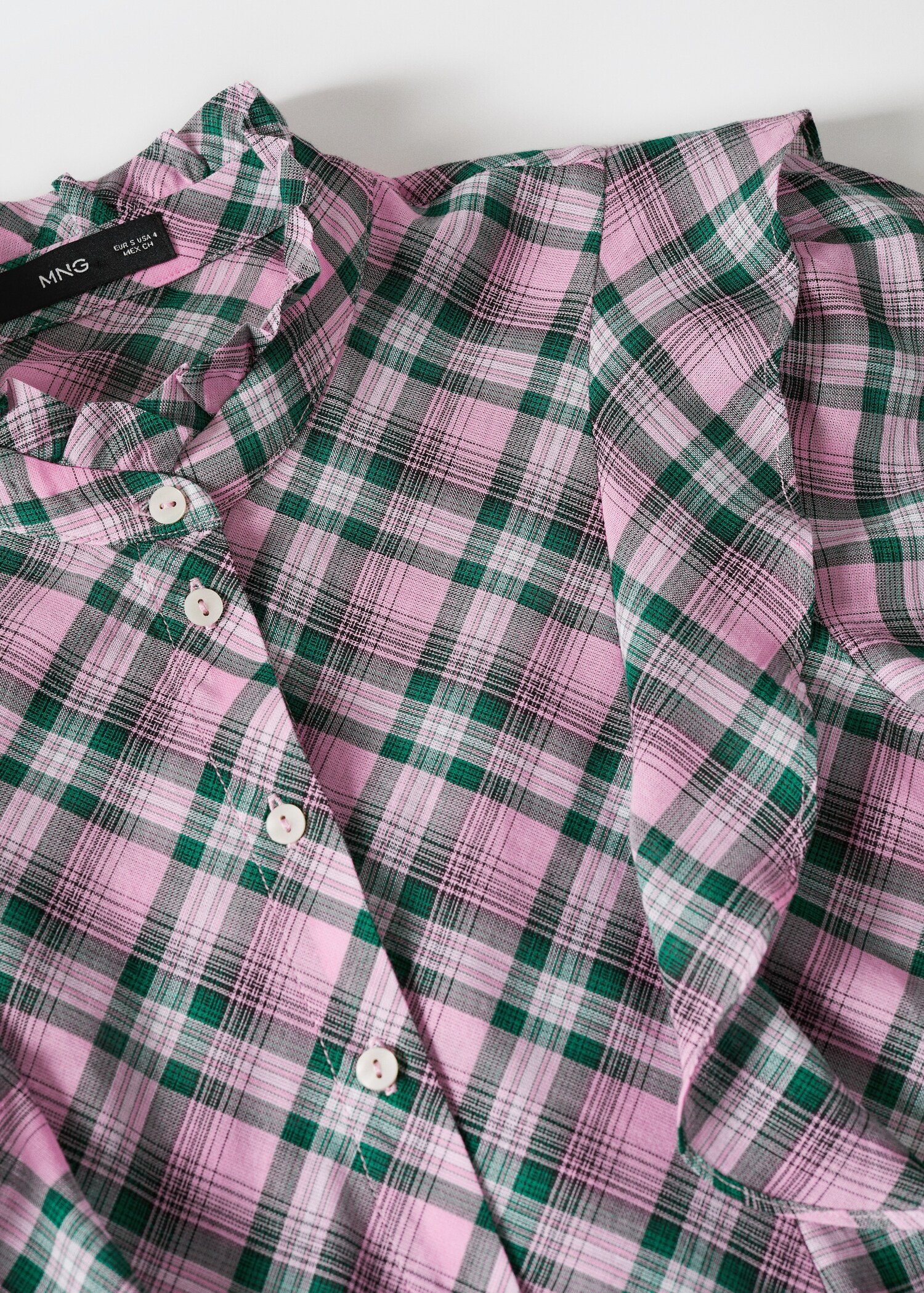 Checked frill blouse - Details of the article 8