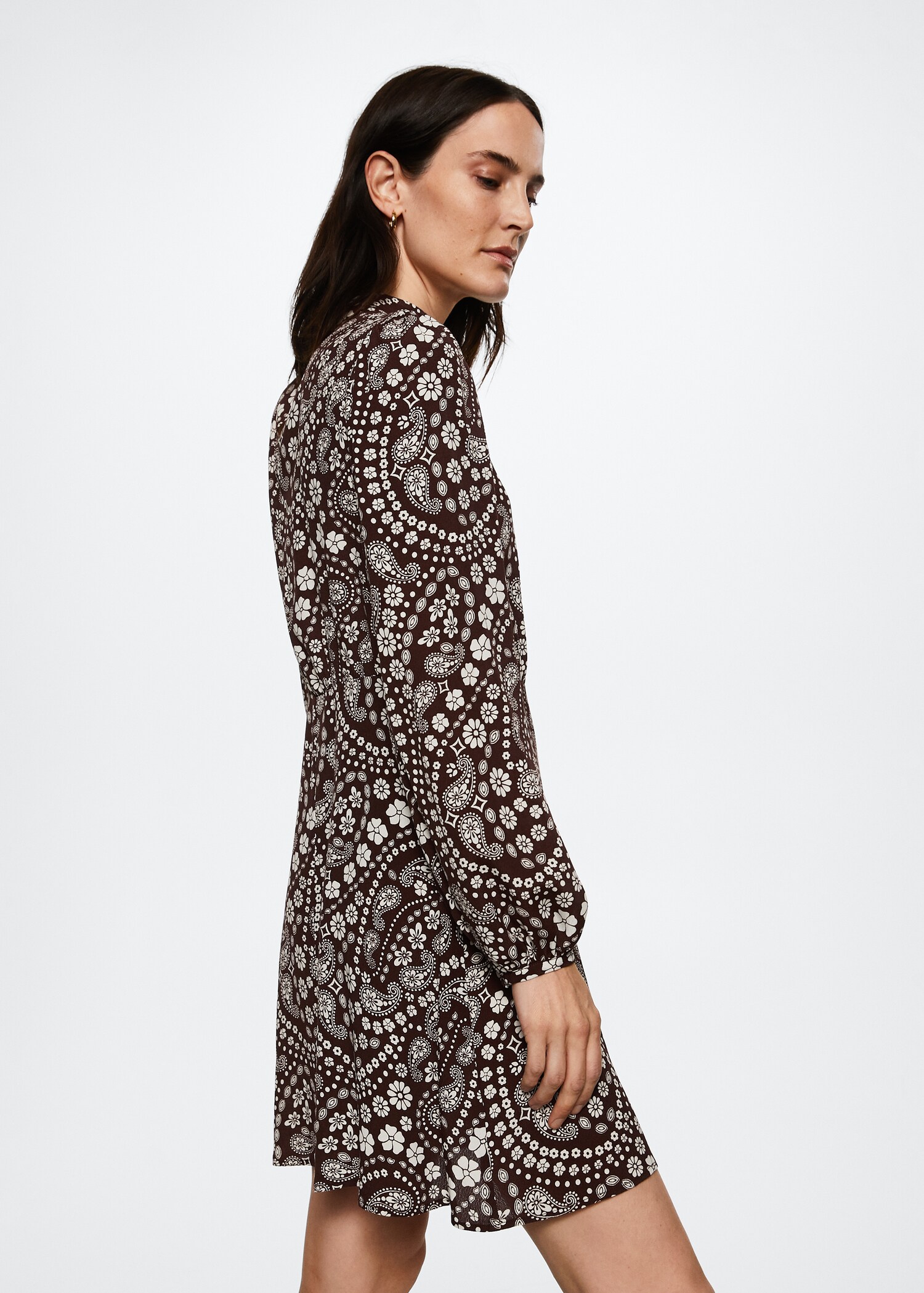 Flowy printed dress - Medium plane