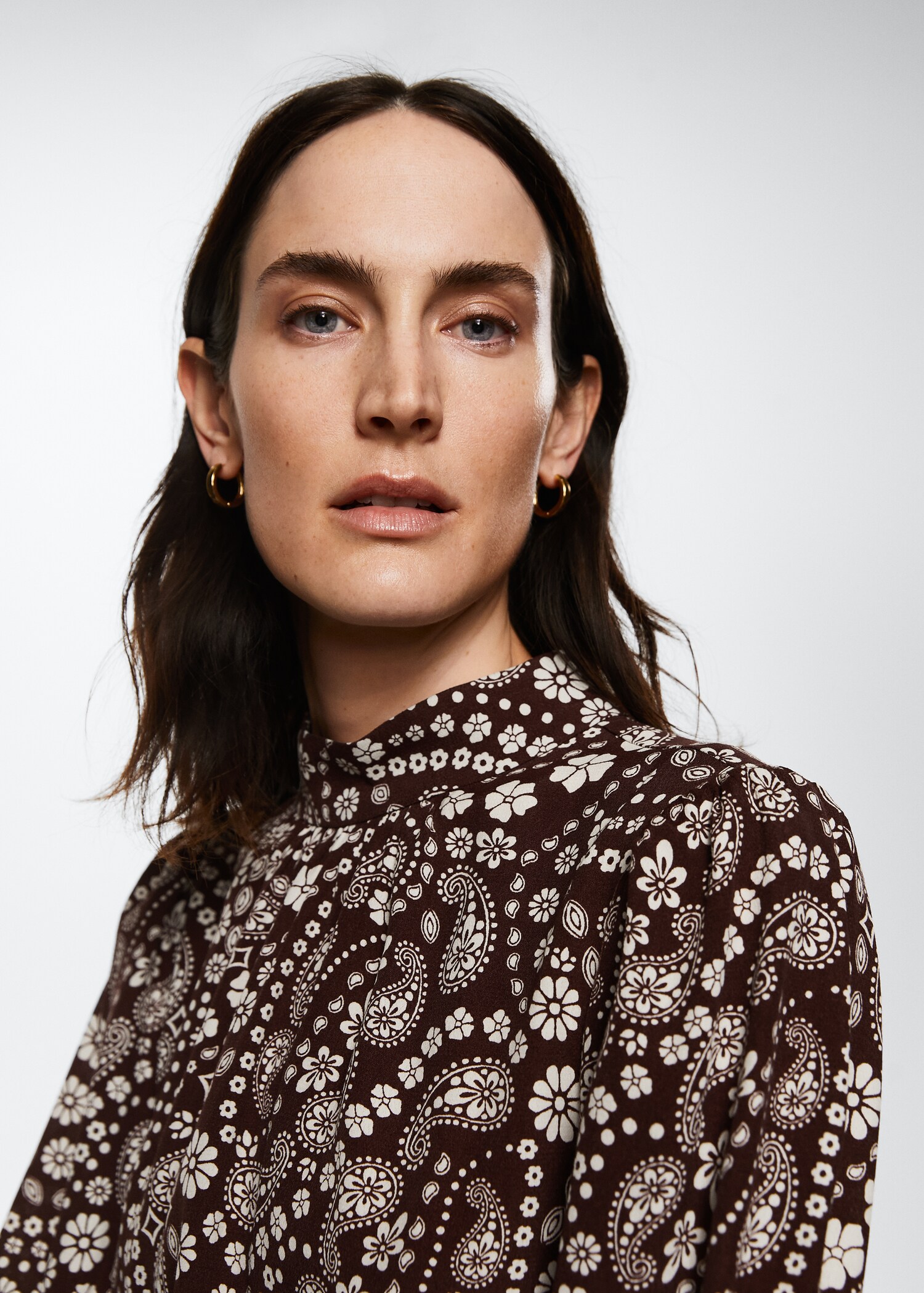 Flowy printed dress - Details of the article 1