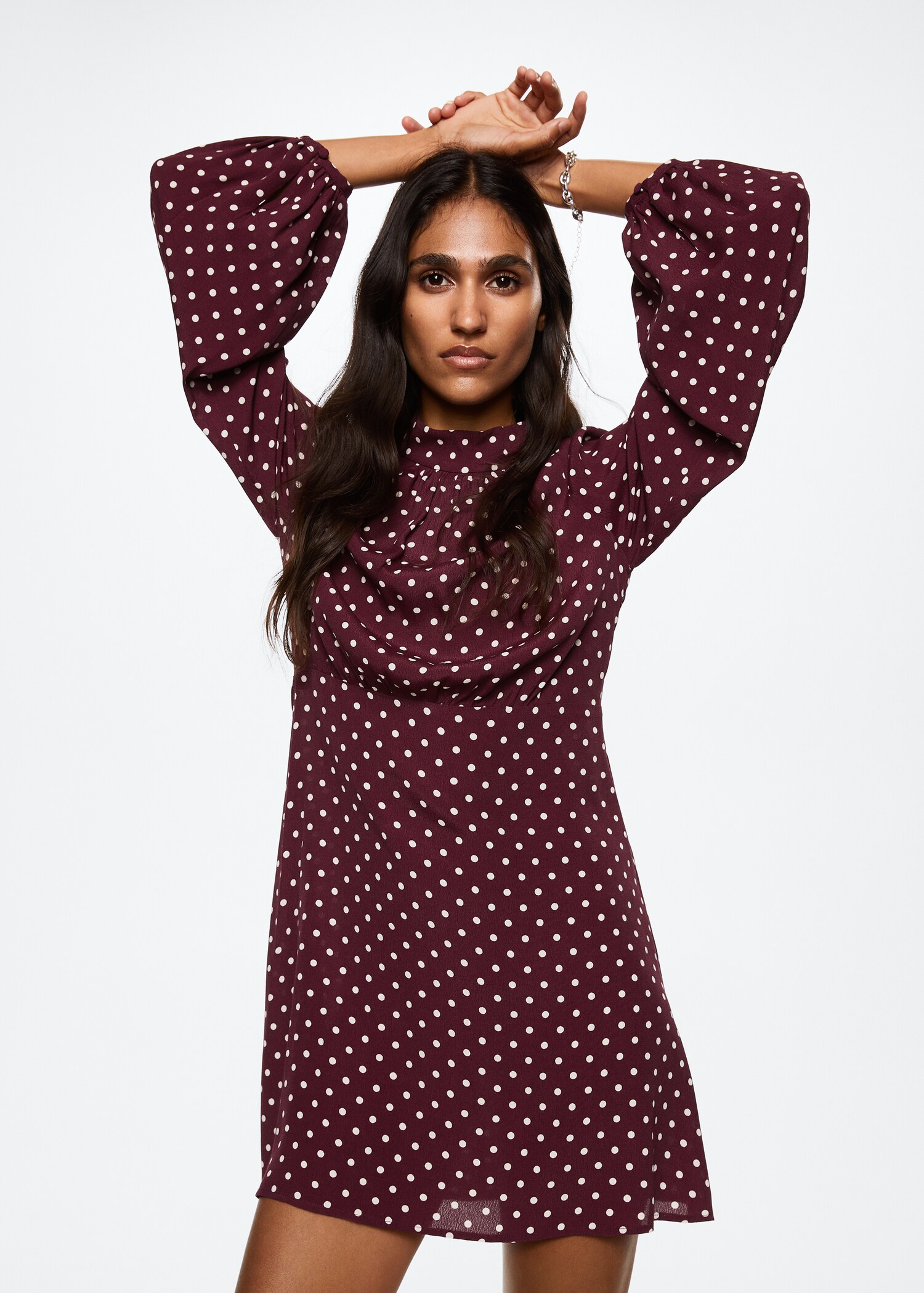 Flowy printed dress - Medium plane