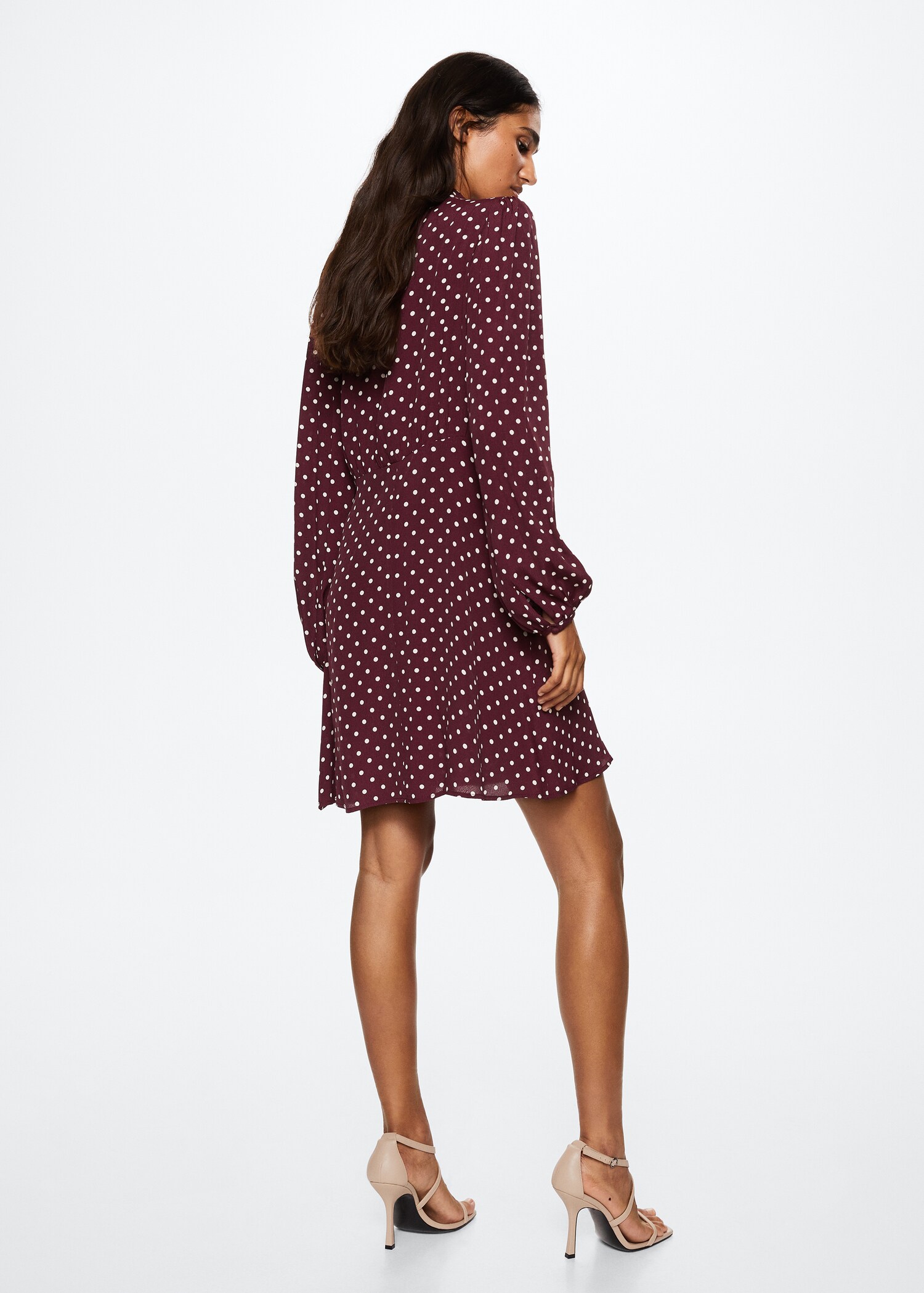 Flowy printed dress - Reverse of the article